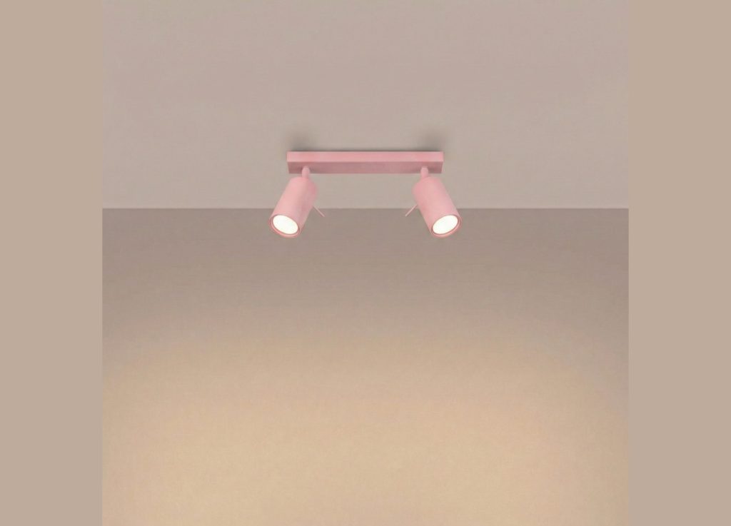 Plafonnier RING 2 rose