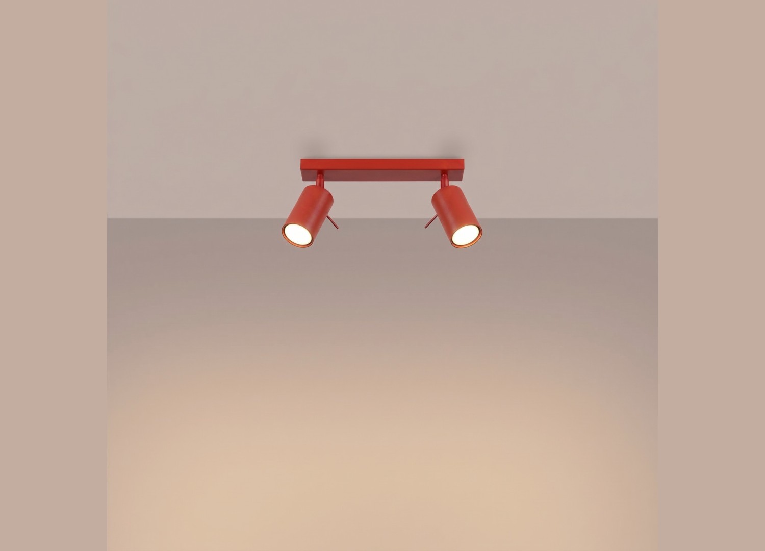 Plafonnier RING 2 rouge – vue complémentaire 3