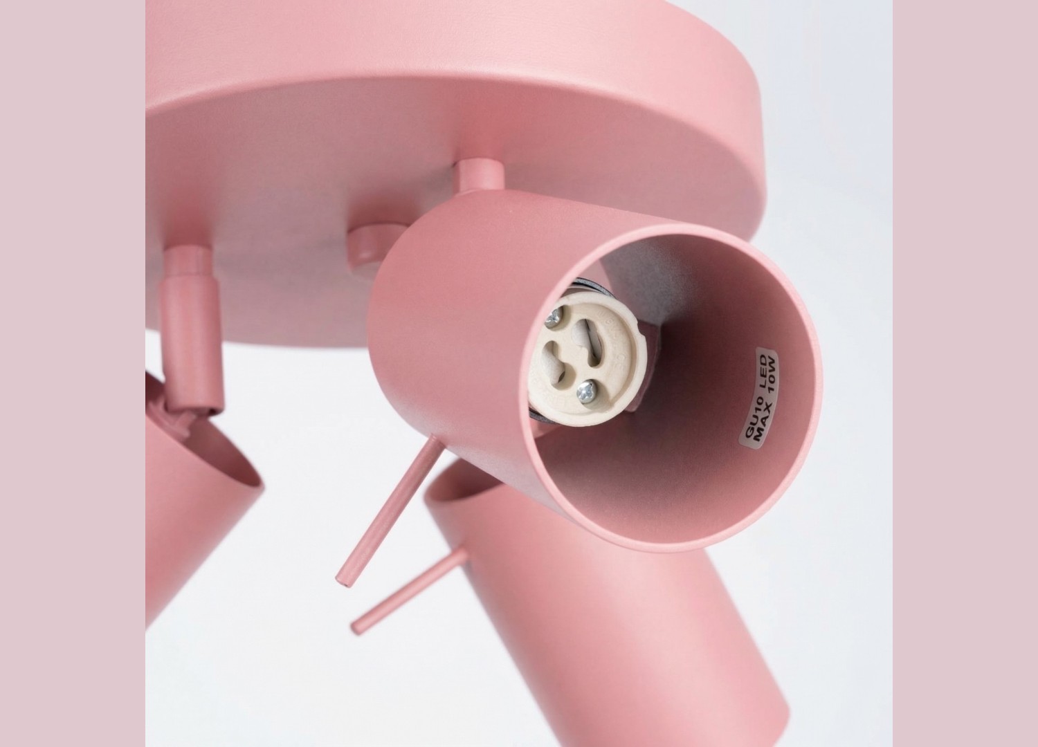 Plafonnier RING 3P rose – vue complémentaire 5