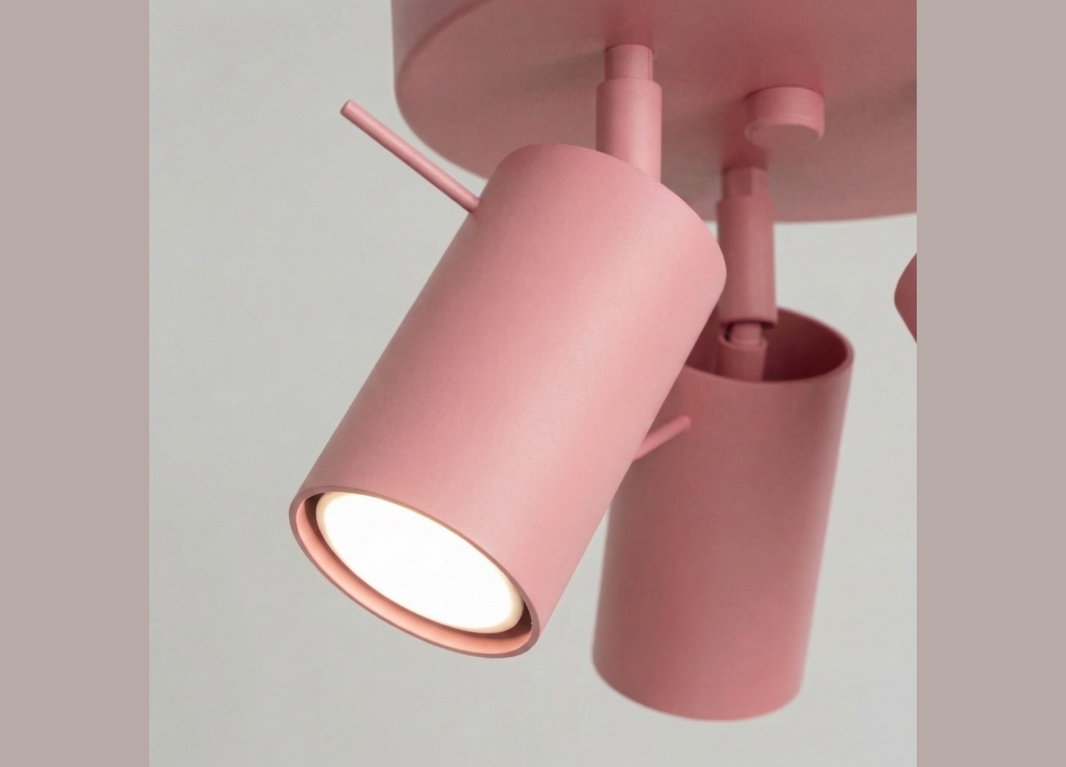 Plafonnier RING 3P rose – vue complémentaire 6