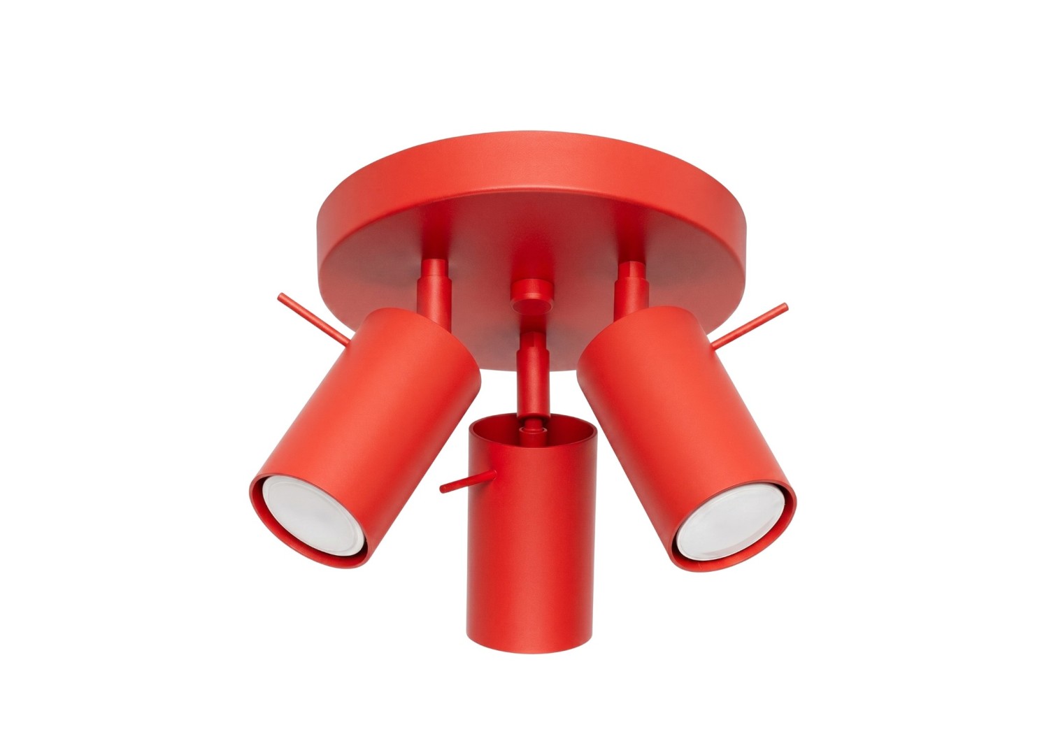 Plafonnier RING 3P rouge
