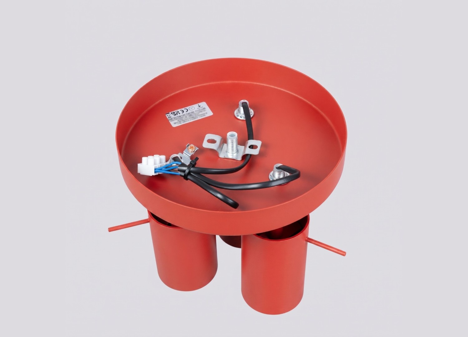 Plafonnier RING 3P rouge – vue complémentaire 4