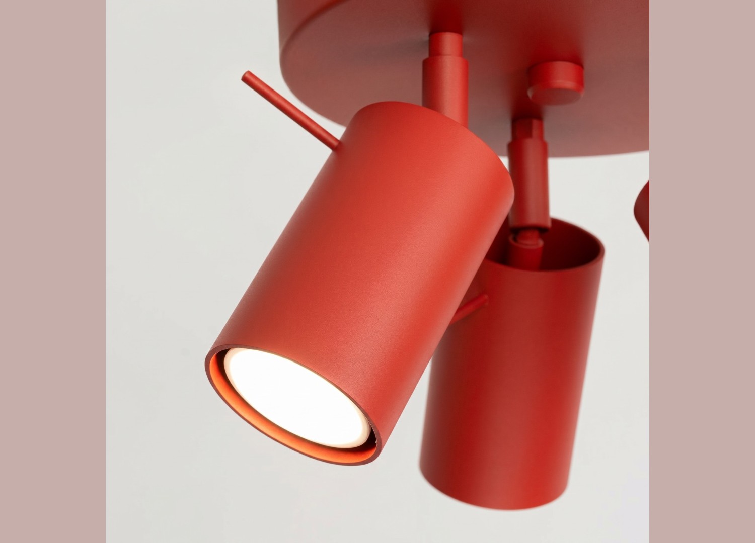 Plafonnier RING 3P rouge – vue complémentaire 6