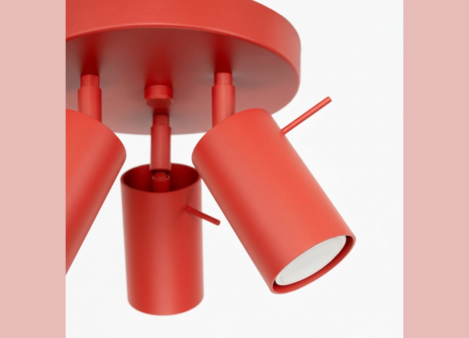 Plafonnier RING 3P rouge – vue complémentaire 7