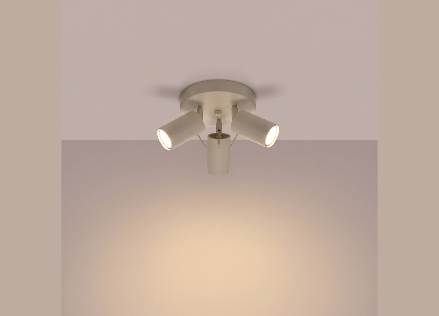 Plafonnier RING 3P taupe – vue complémentaire 3