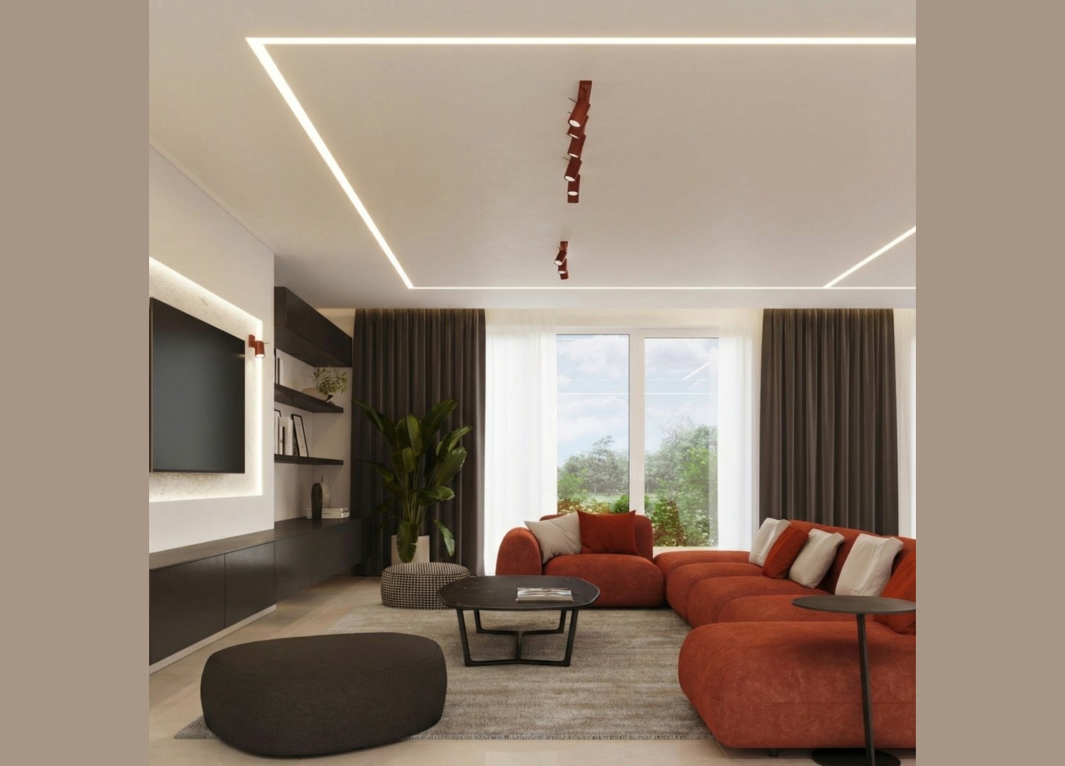 Plafonnier RING 4L bordeaux – vue complémentaire 11