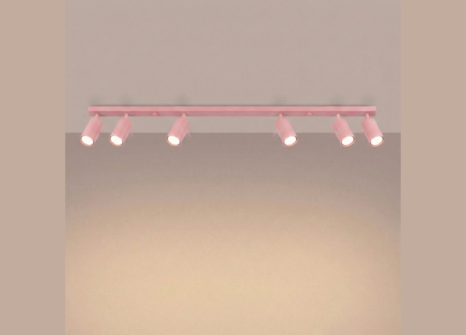 Plafonnier RING 6L rose – vue complémentaire 3