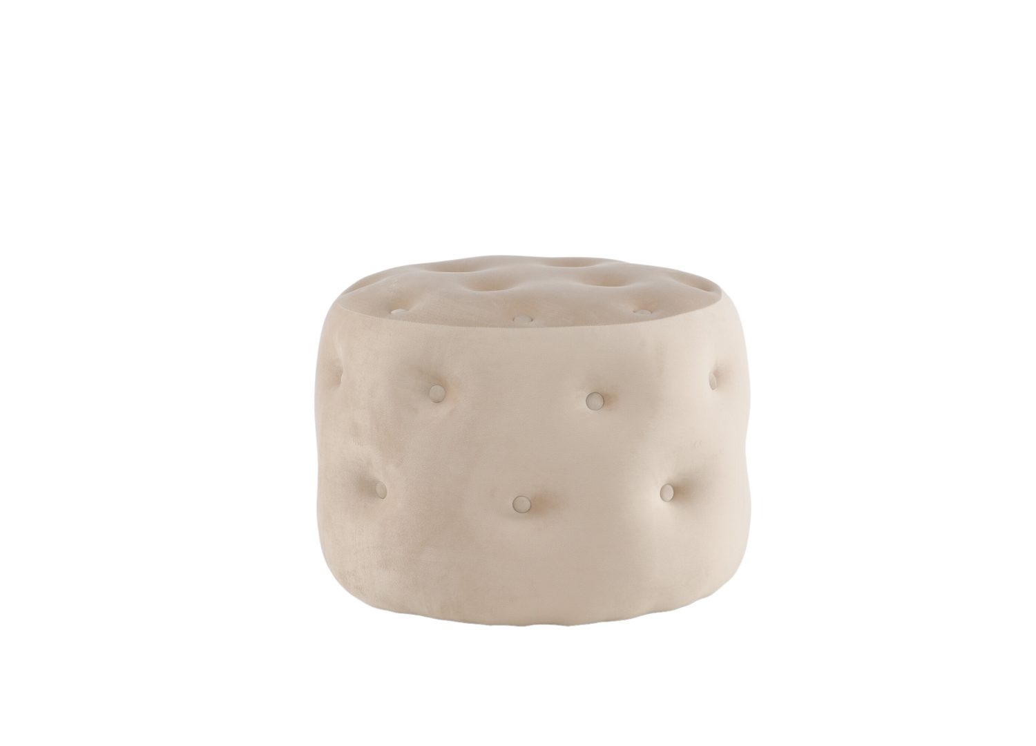 Vue produit du pouf Benjamin blanc