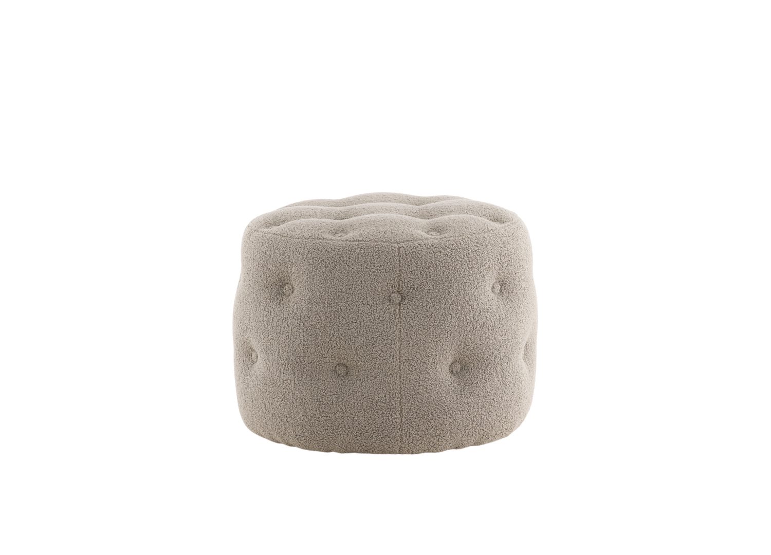 Vue produit du pouf Benjamin grège