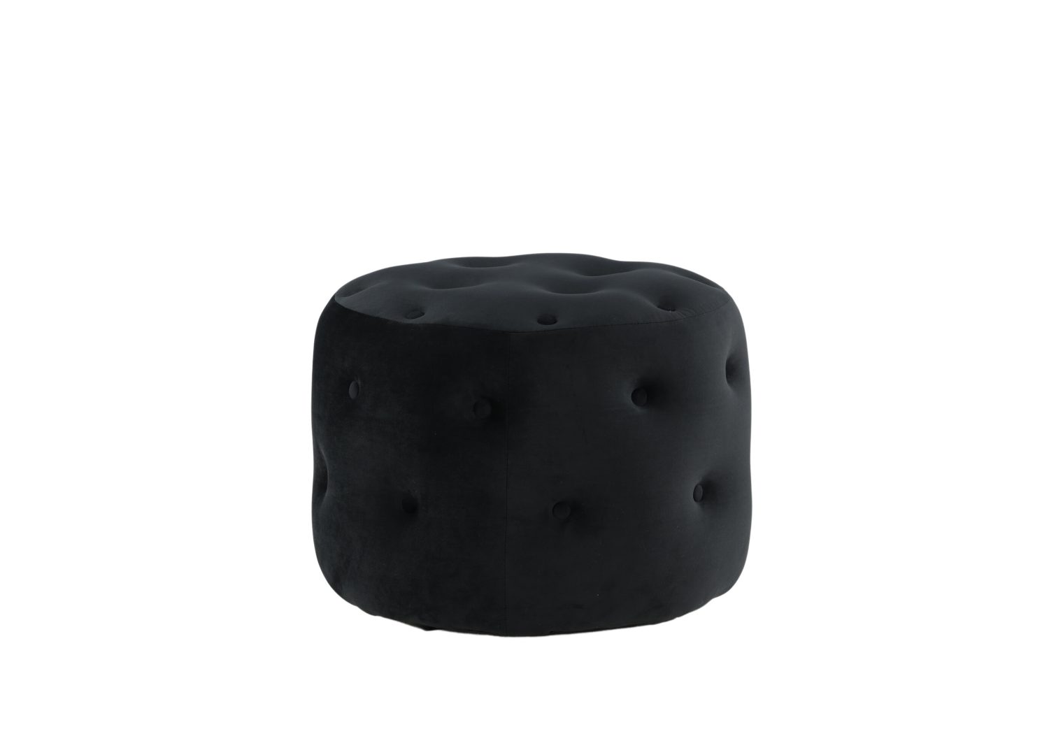 Détail du revêtement et des finitions du pouf Benjamin