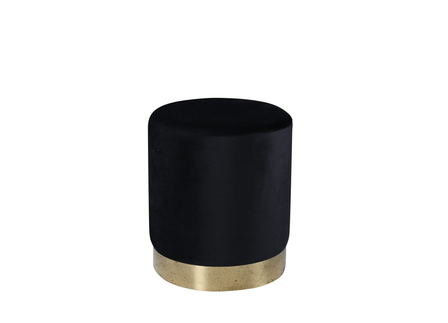 Vue détaillée du pouf Benji noir