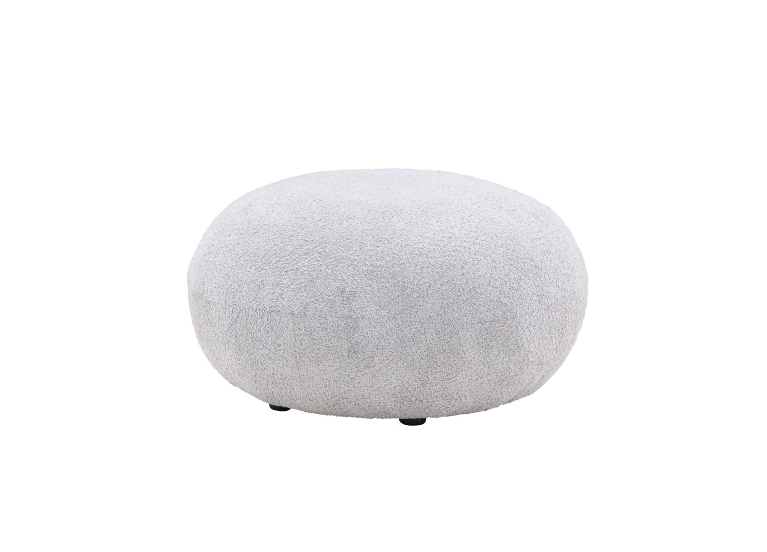 Détail du revêtement et des finitions du pouf Bologna