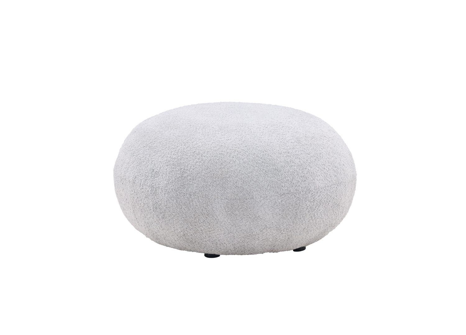 Vue produit du pouf Bologna gris clair