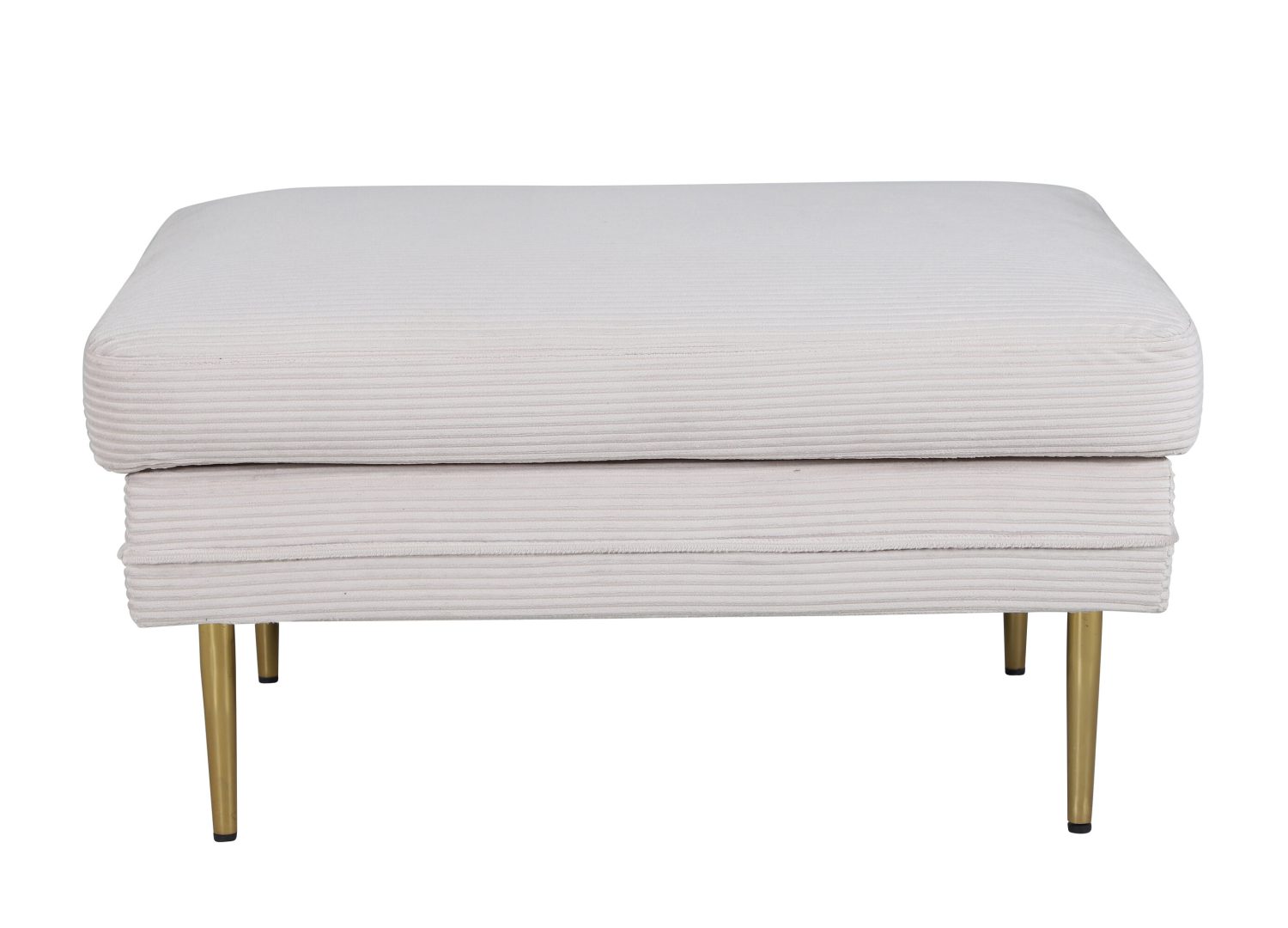 Vue détaillée du pouf Boom beige