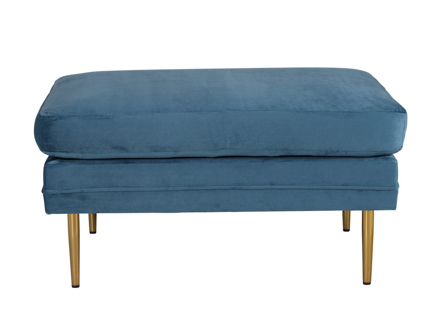 Vue détaillée du pouf Boom bleu