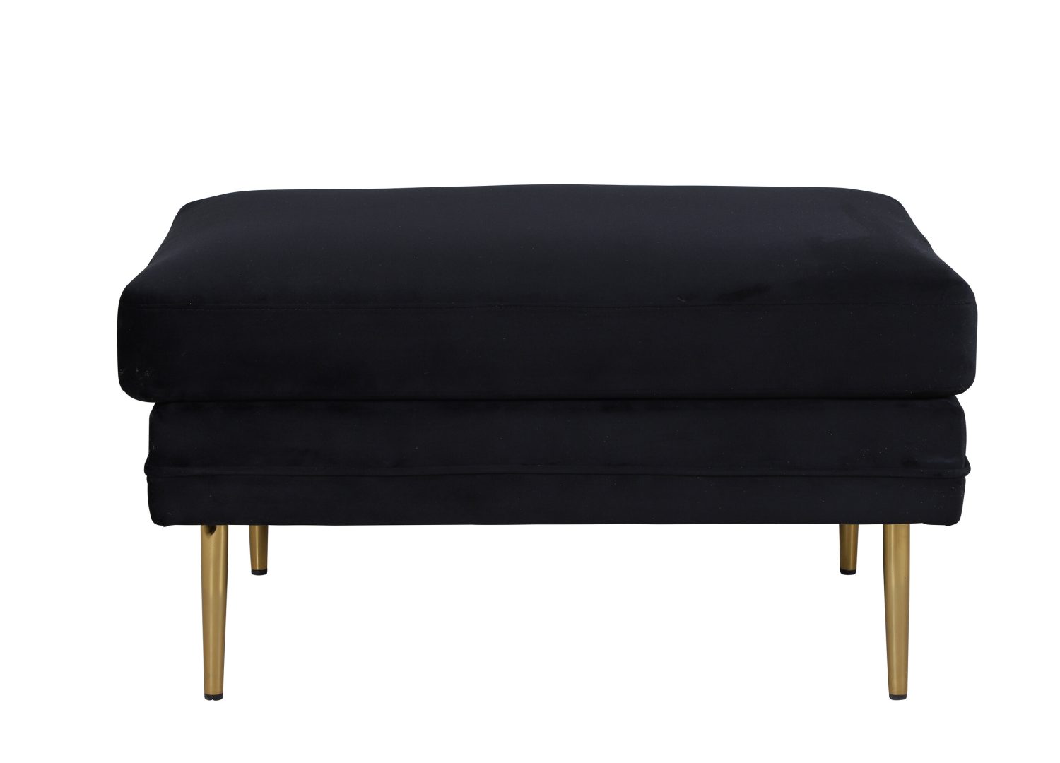 Vue détaillée du pouf Boom noir