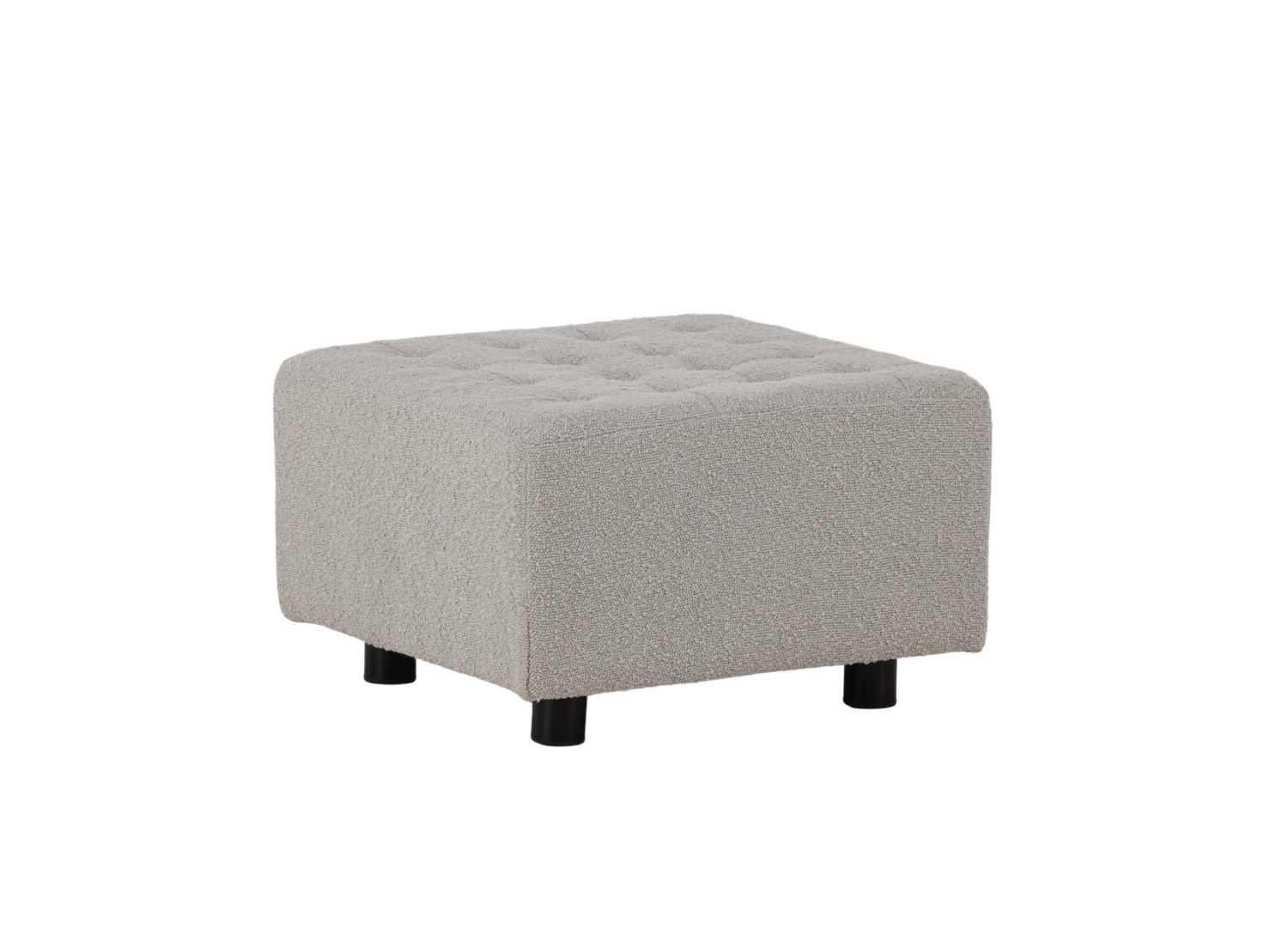 Détail du revêtement et des finitions du pouf Bowie