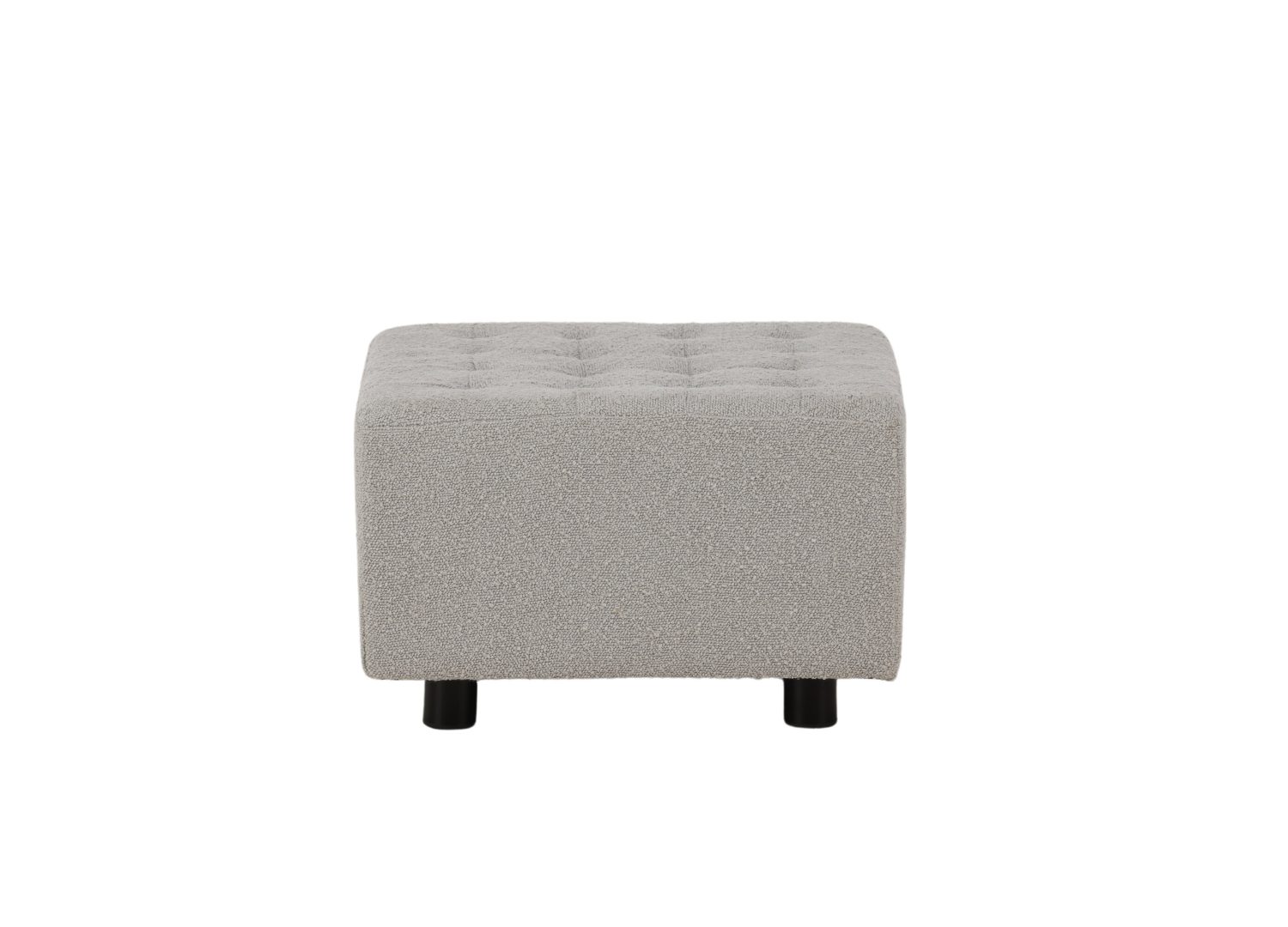 Vue produit du pouf Bowie gris clair