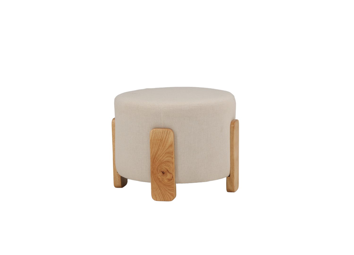 Détail du revêtement et des finitions du pouf Coffey