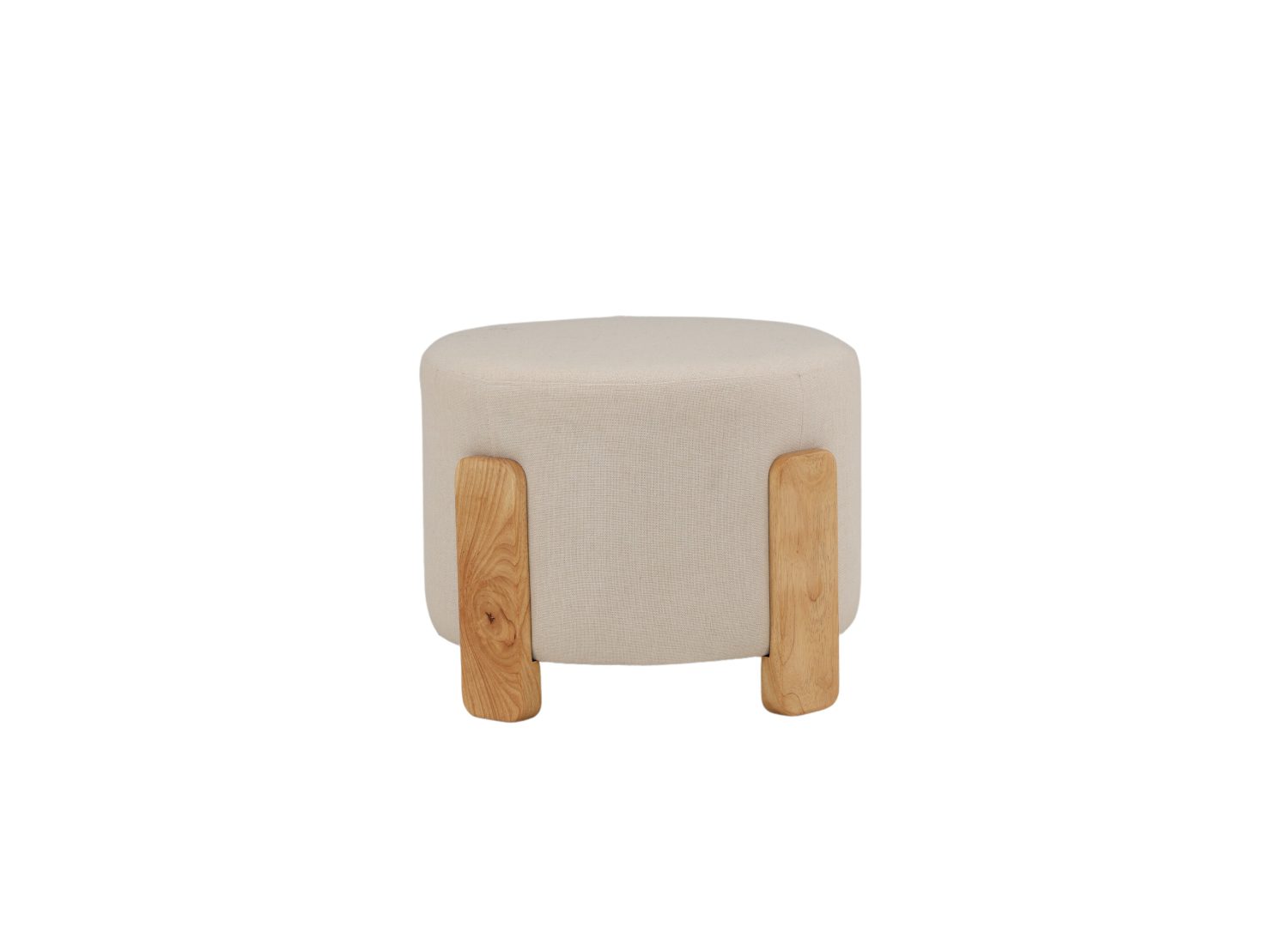 Vue produit du pouf Coffey blanc