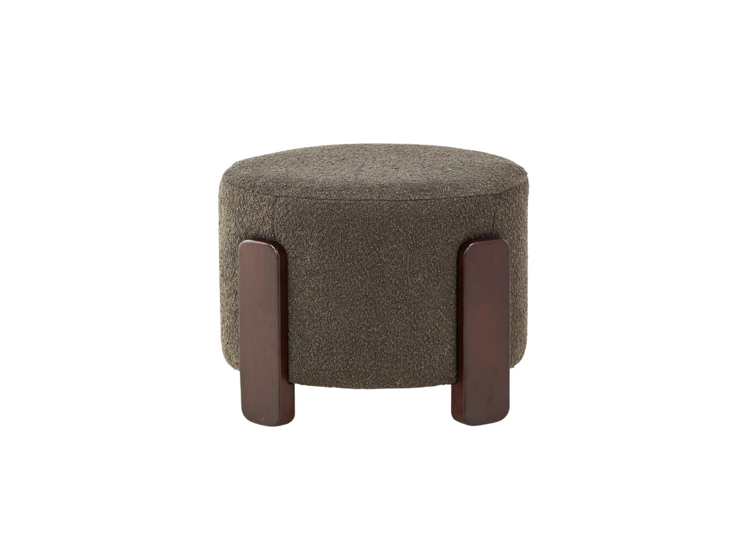 Vue détaillée du pouf Coffey gris foncé