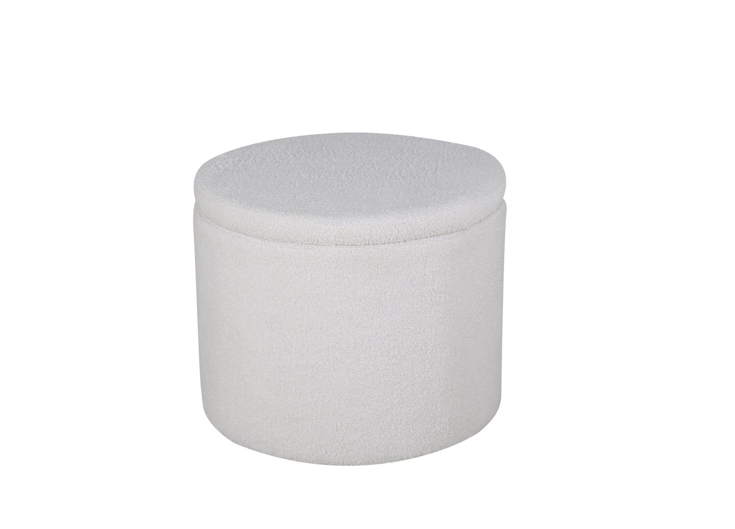 Vue détaillée du pouf Dunken blanc