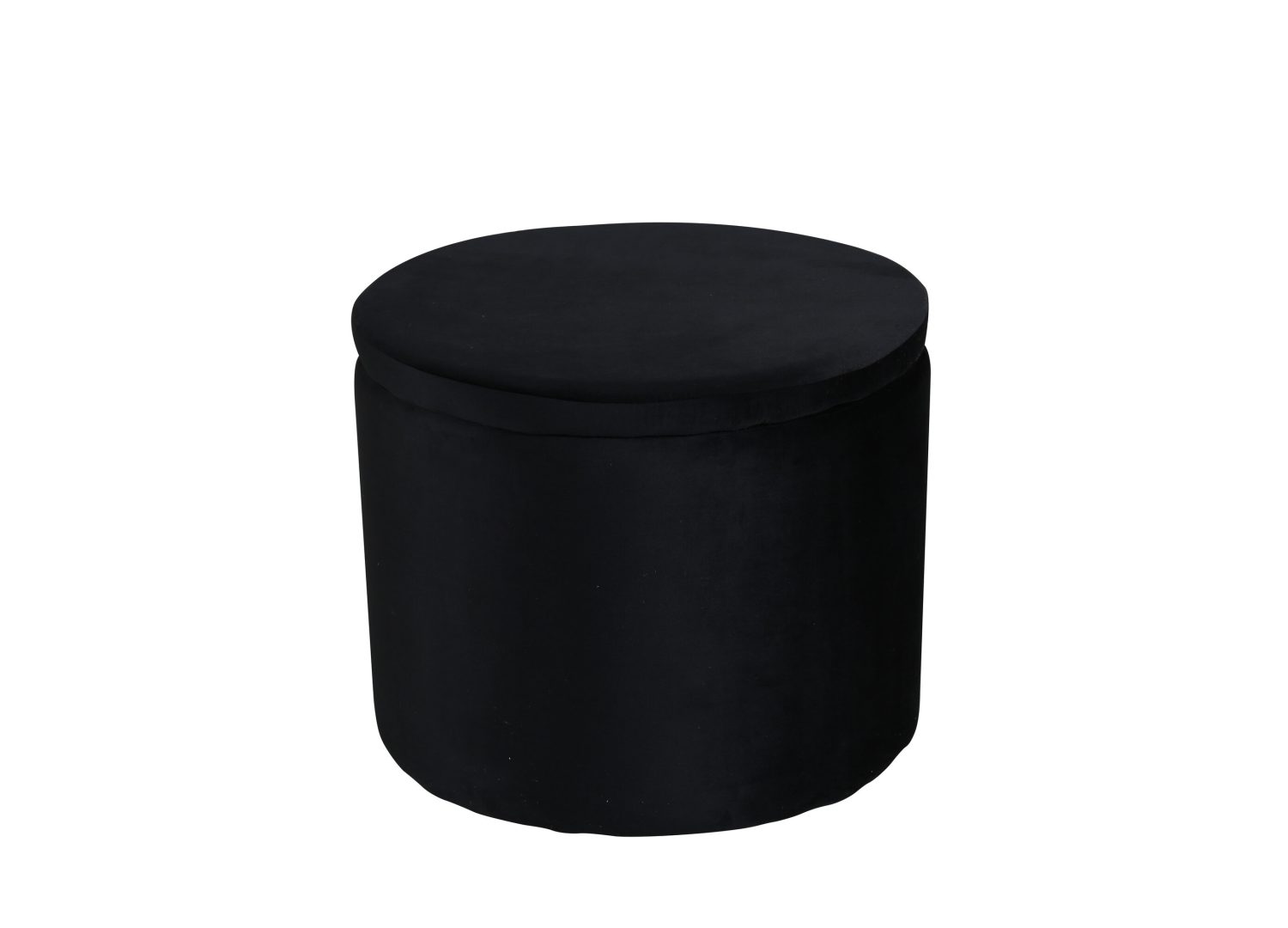 Vue détaillée du pouf Dunken noir