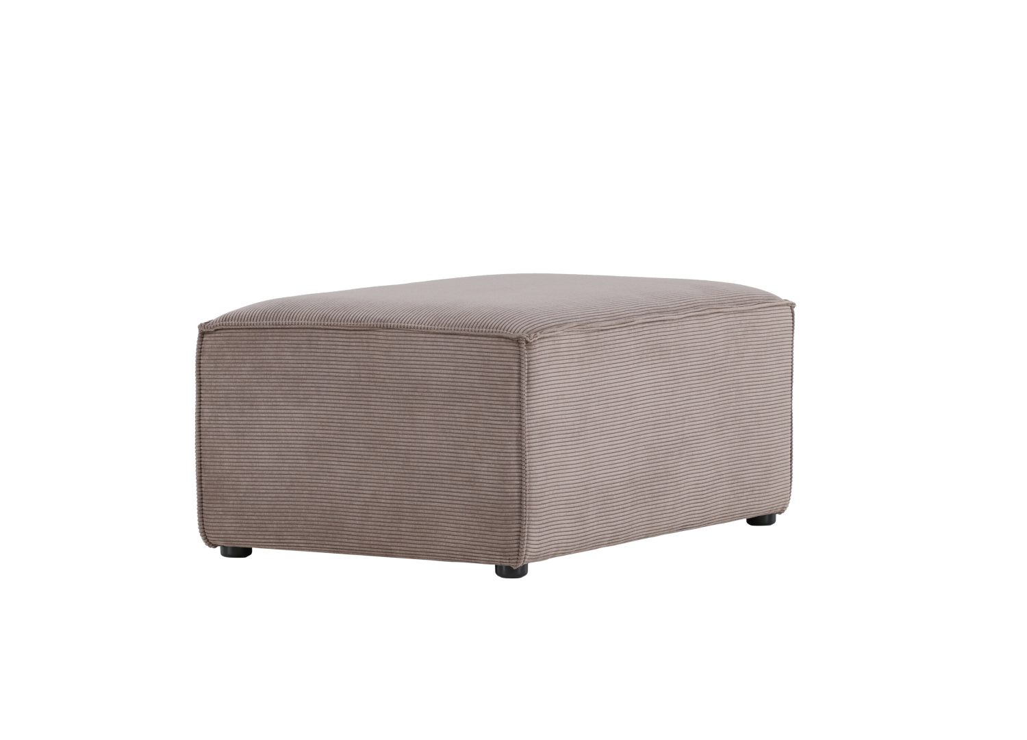 Pouf Gillholmen velours côtelé en polyester marron 92 cm vu sous un autre angle