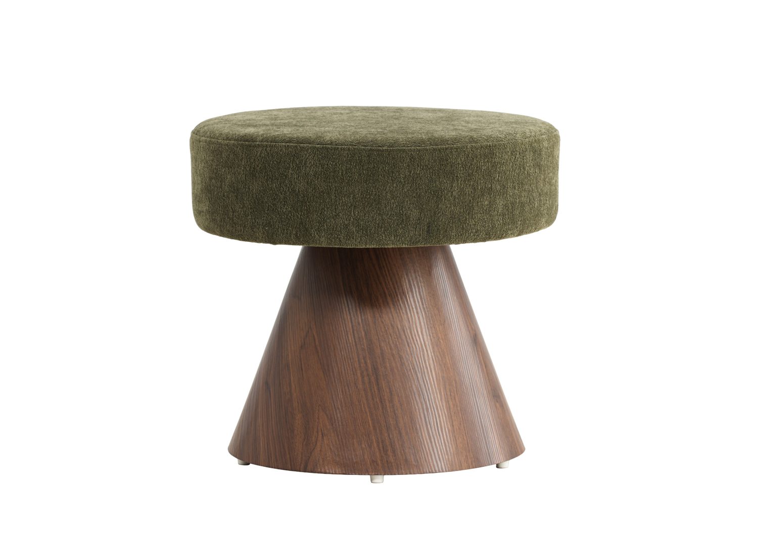 Vue détaillée du pouf Lanzo vert