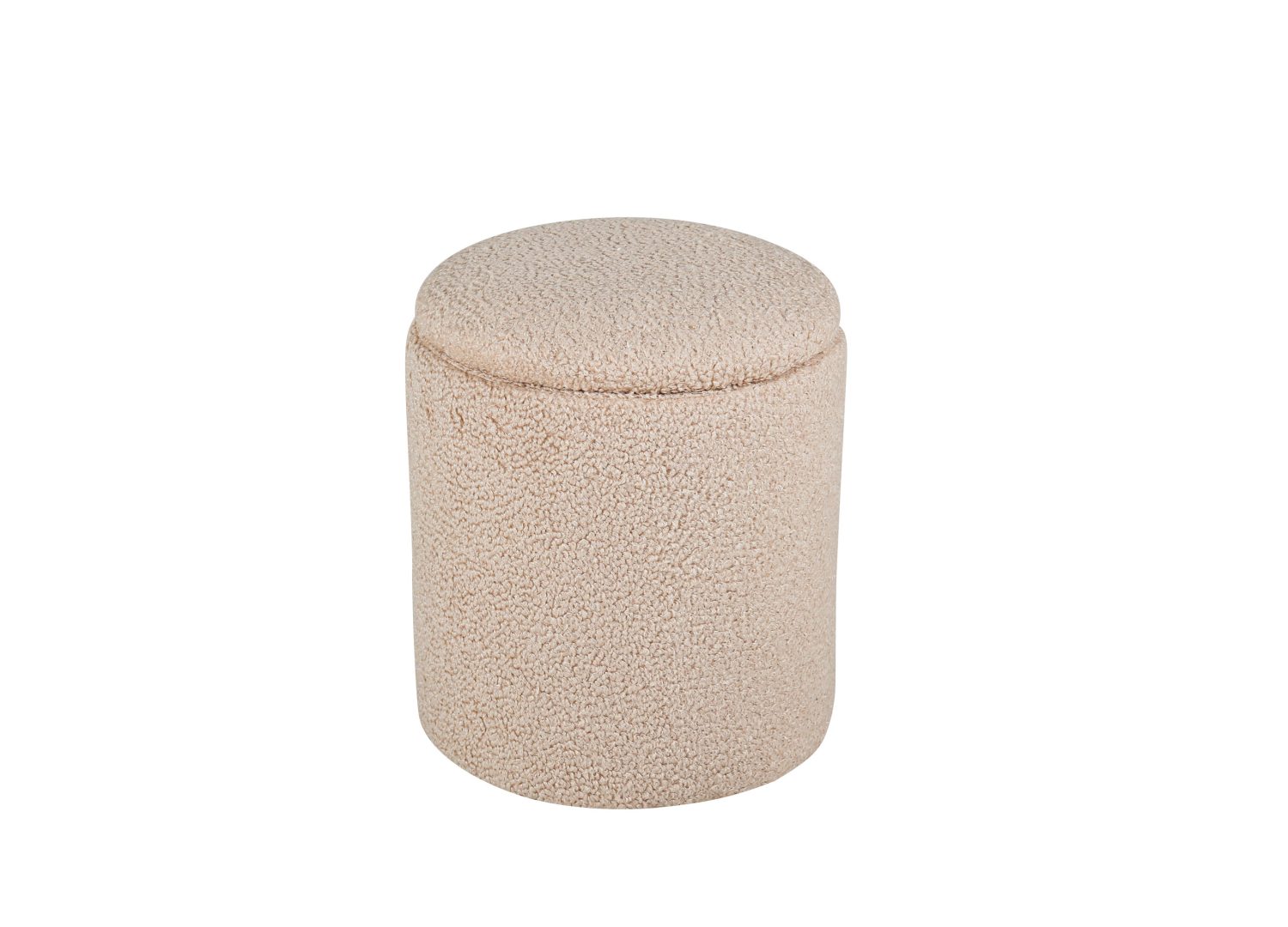 Vue détaillée du pouf Limpen beige