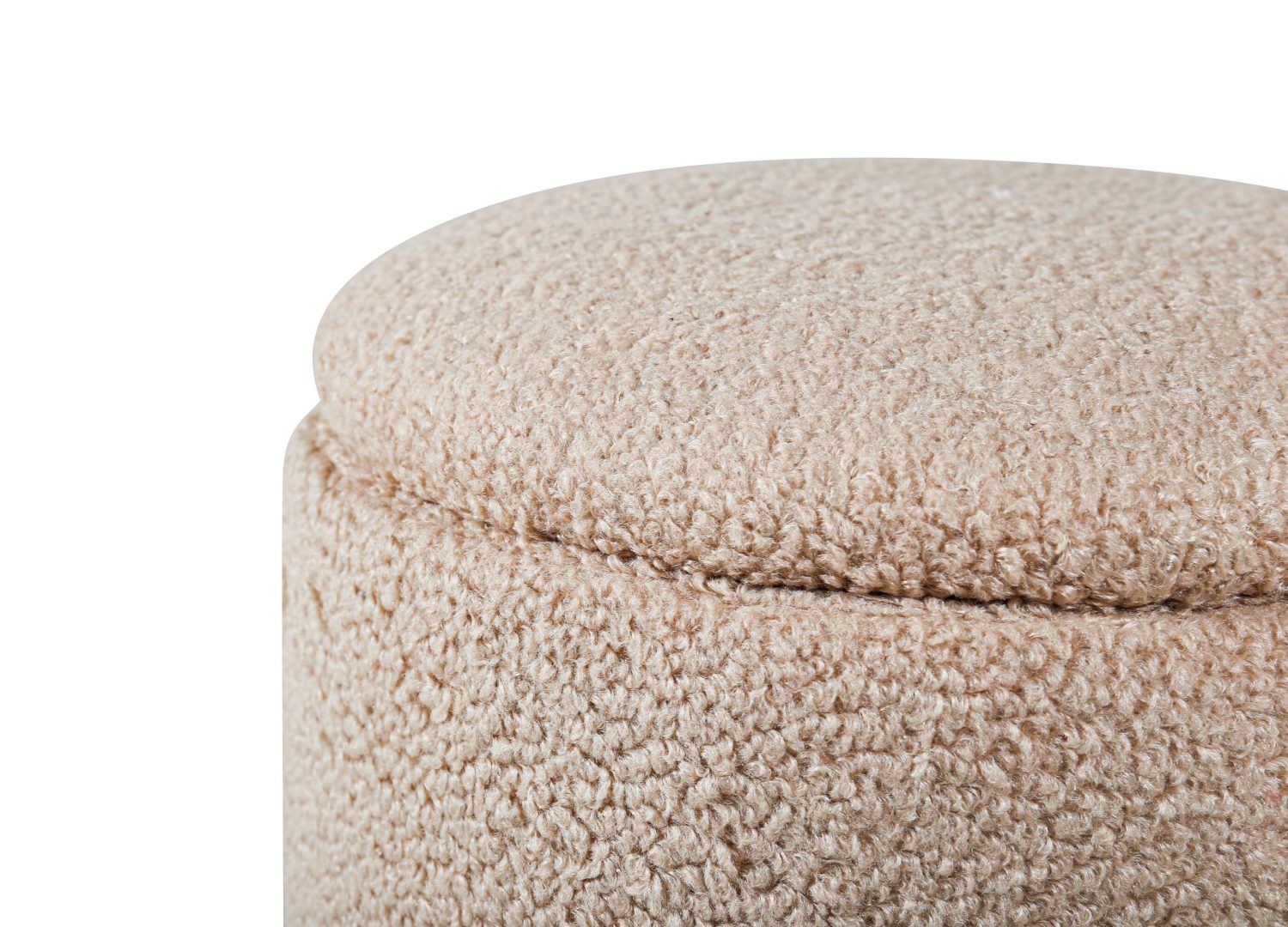 Vue produit du pouf Limpen beige