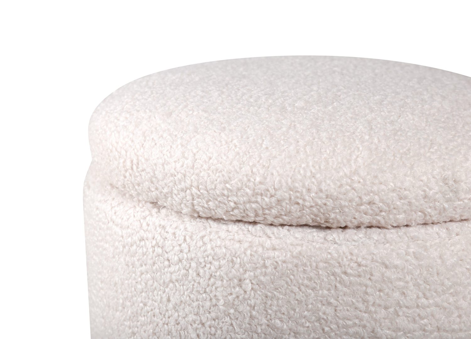 Vue produit du pouf Limpen blanc