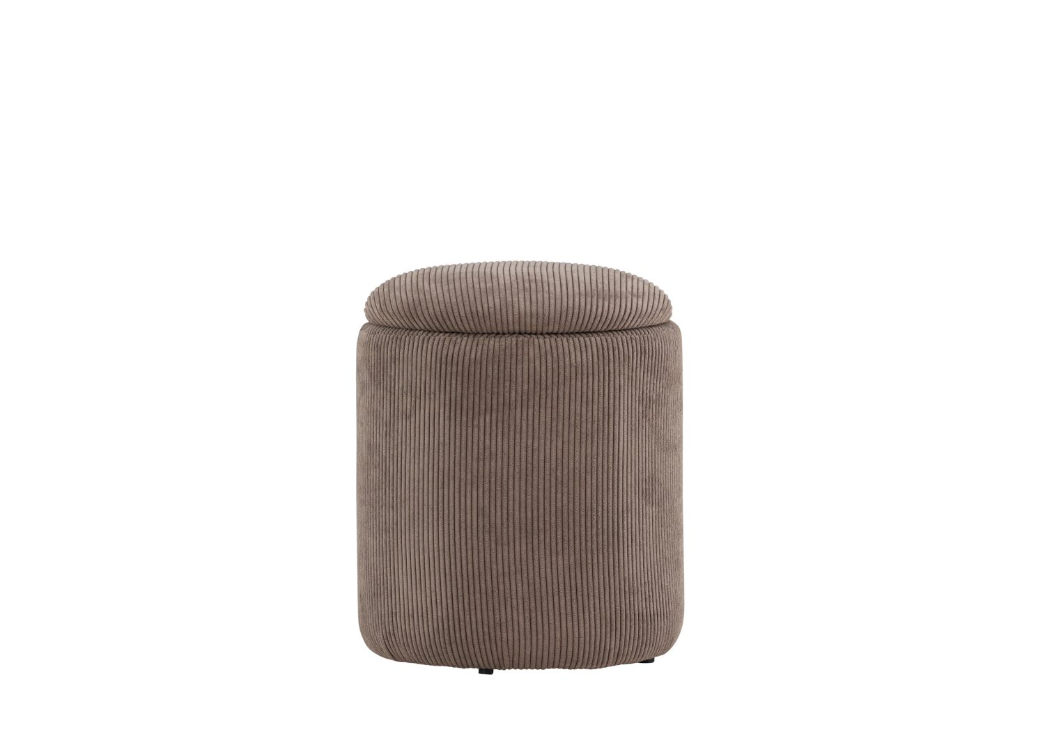 Vue détaillée du pouf Limpen marron
