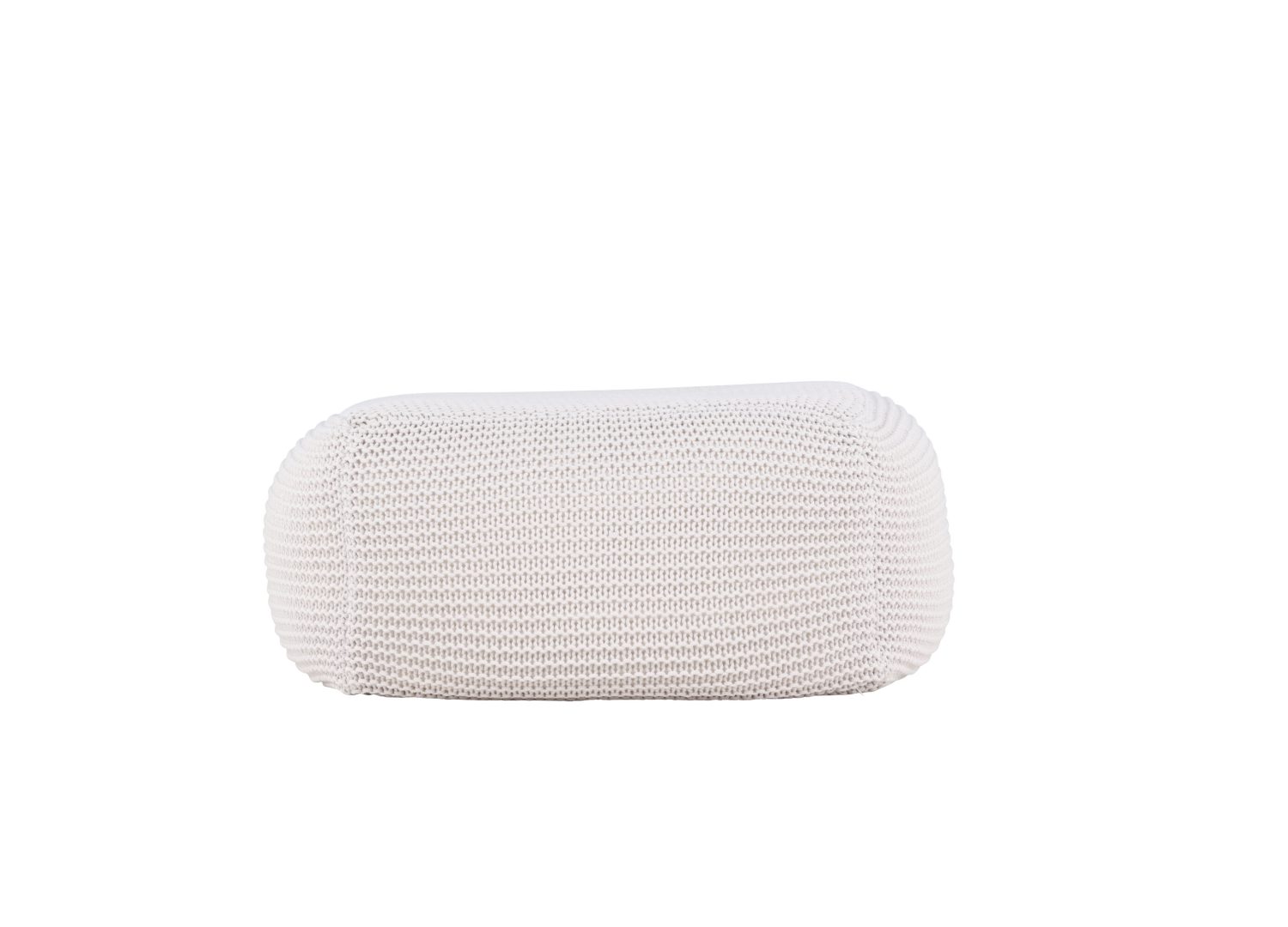 Vue détaillée du pouf Luca beige