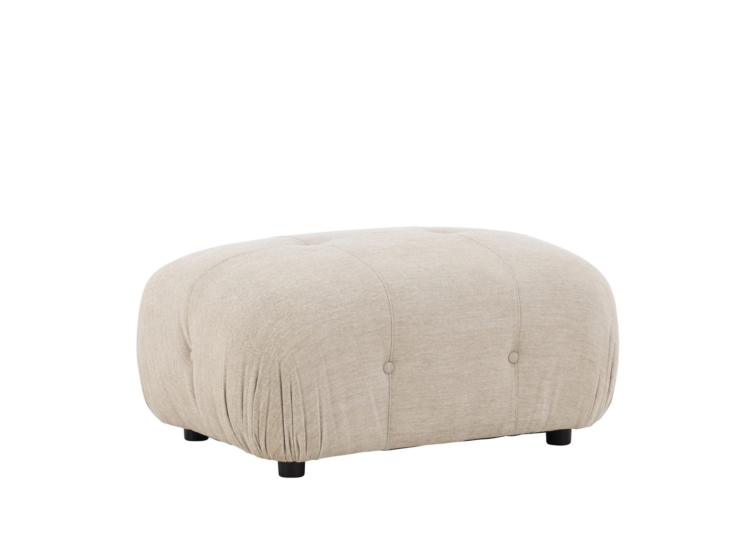 Détail du revêtement du canapé Mika beige