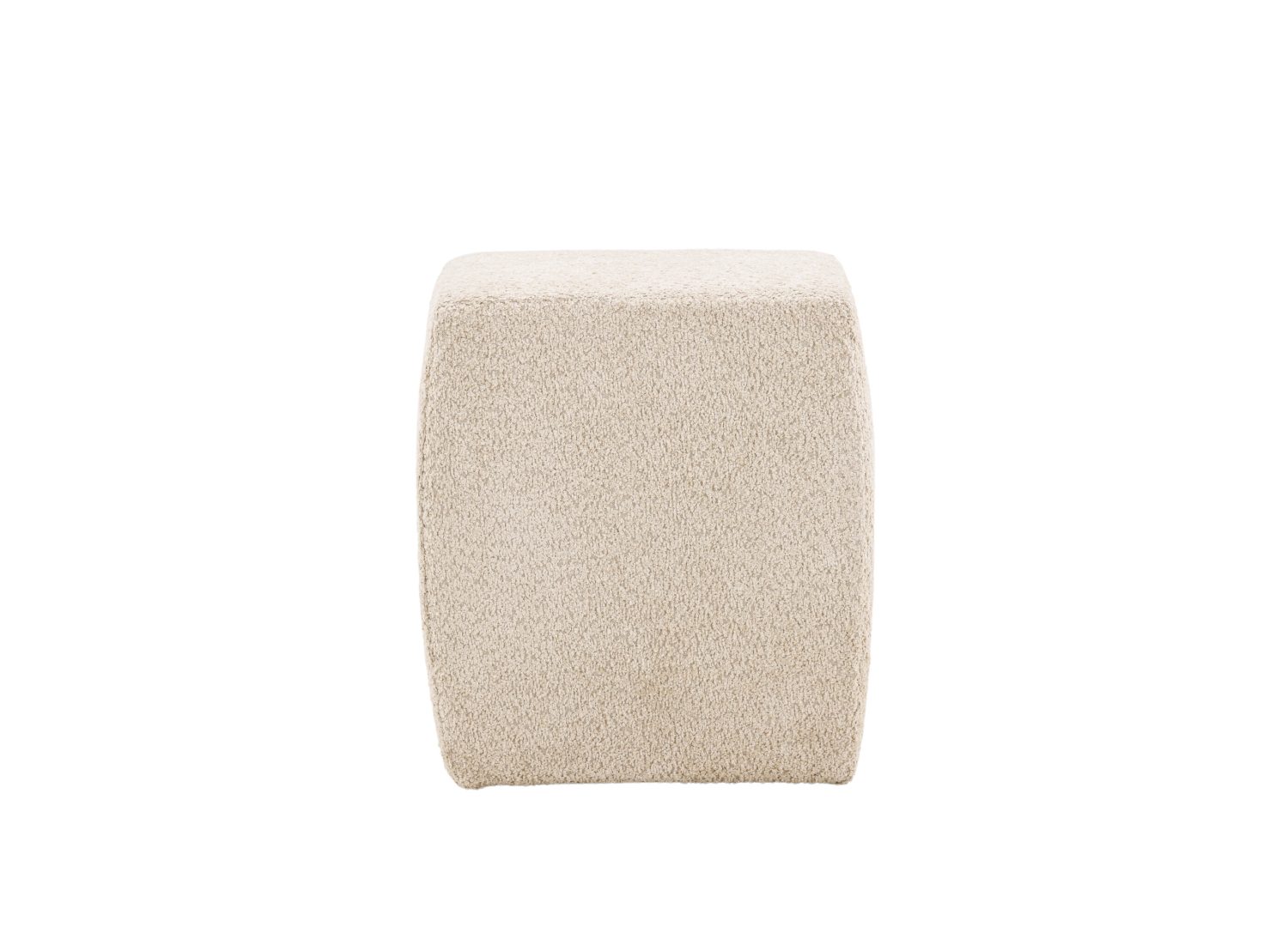Vue détaillée du pouf Neapel beige