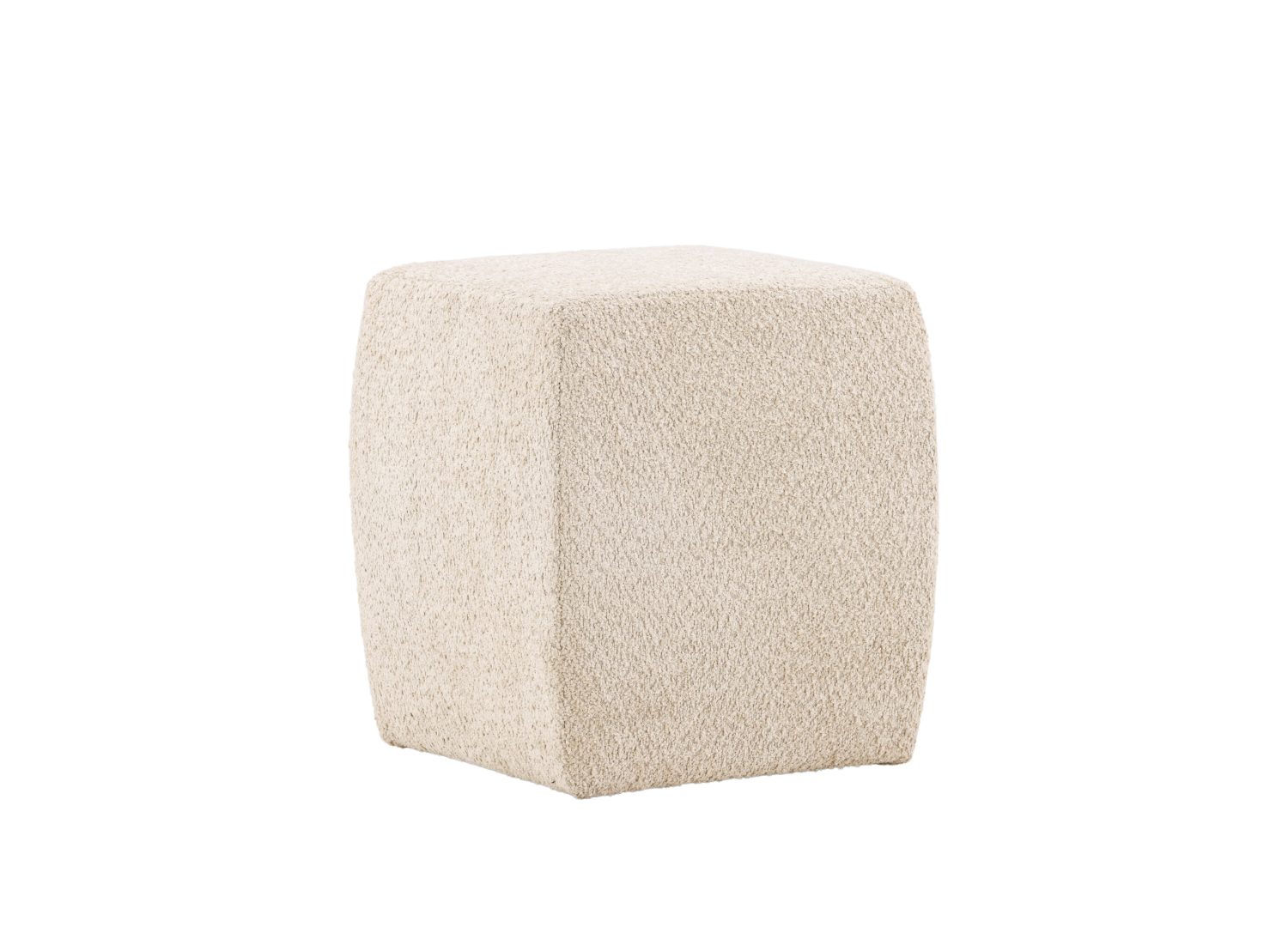 Détail du revêtement et des finitions du pouf Neapel