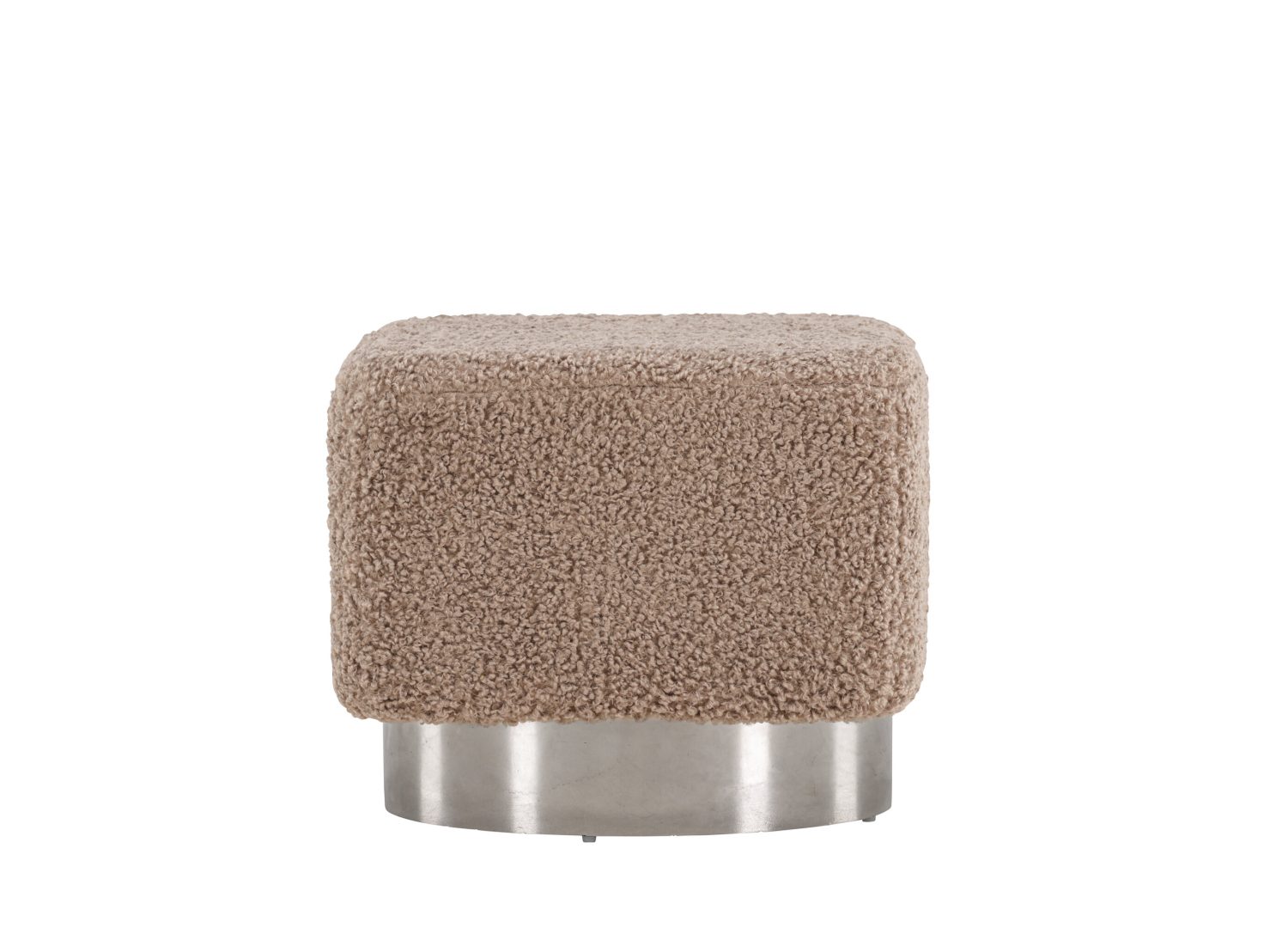 Vue produit du pouf Newton marron