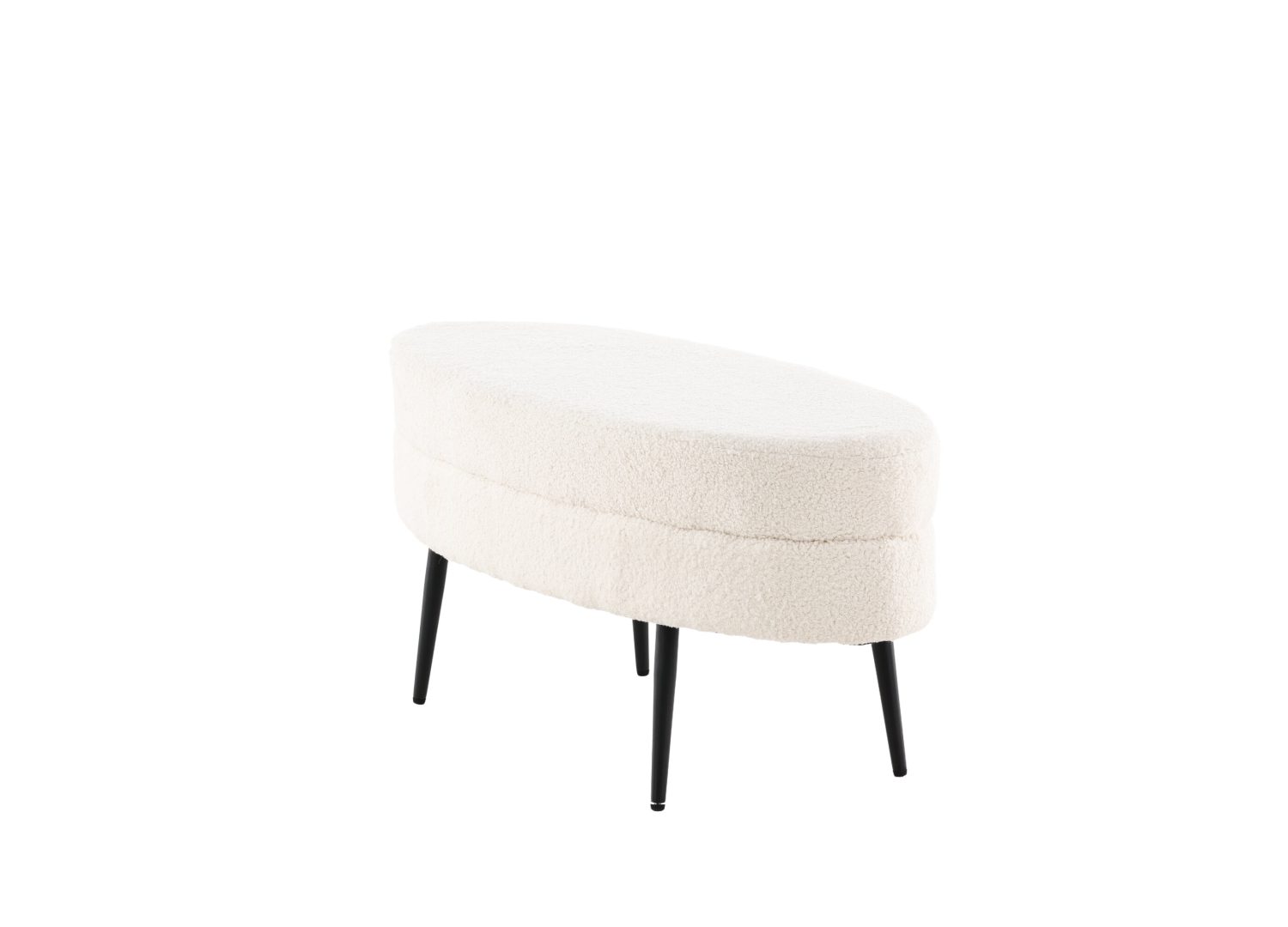 Détail du revêtement et des finitions du pouf Otto