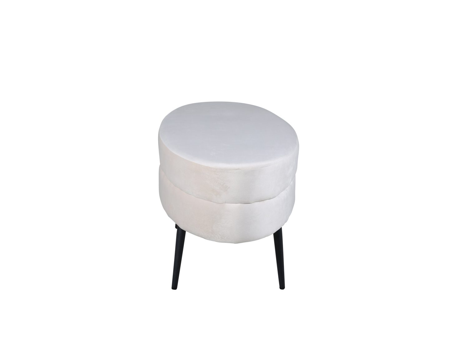 Détail du revêtement et des finitions du pouf Otto