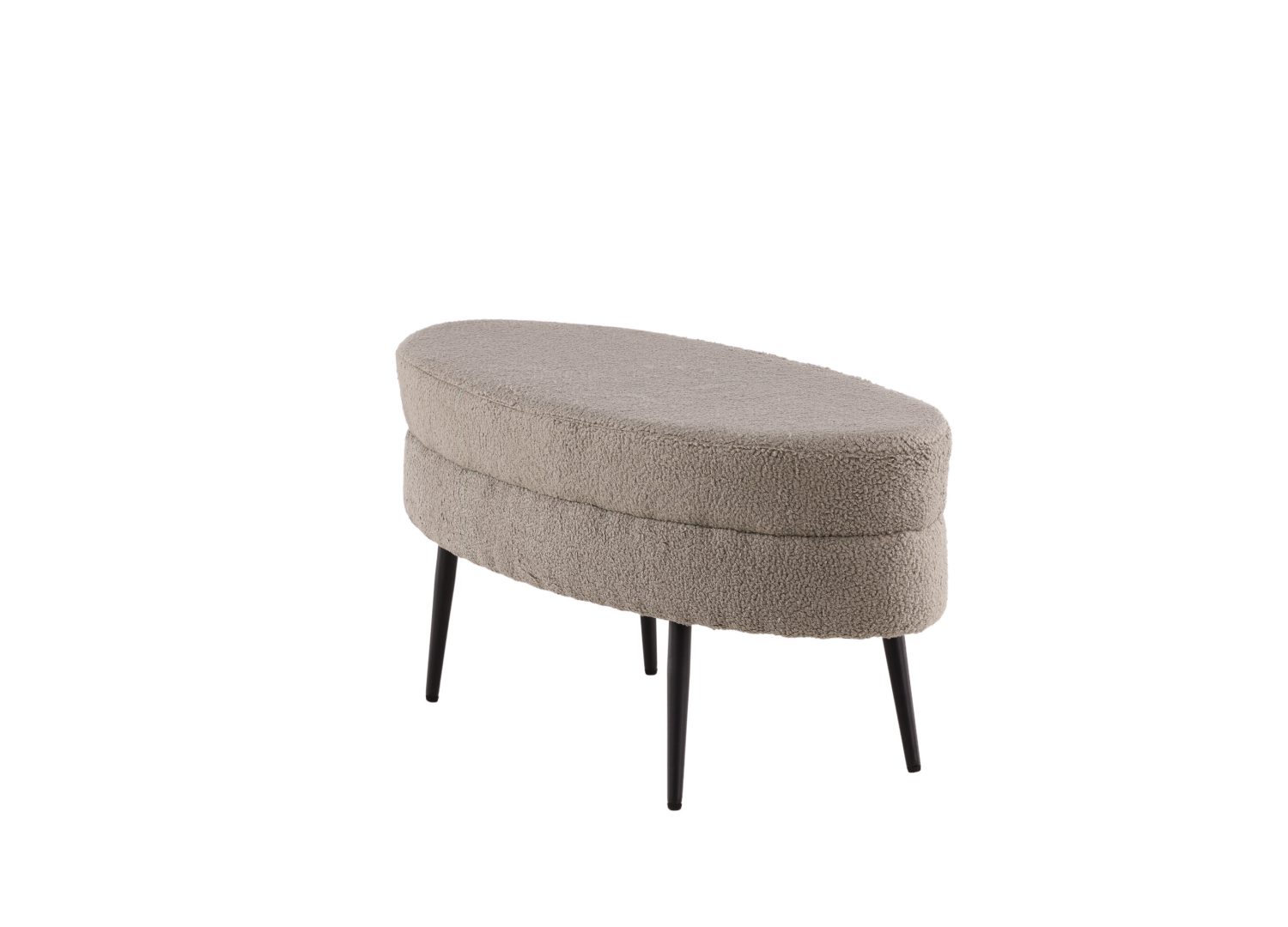 Détail du revêtement et des finitions du pouf Otto