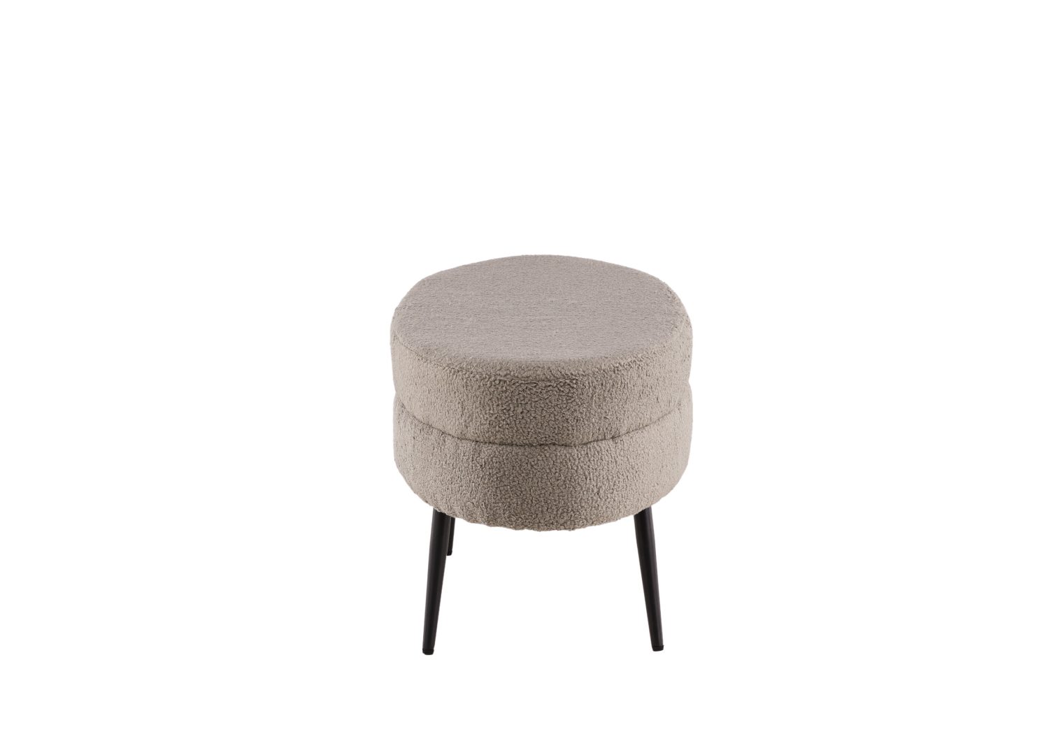 Vue produit du pouf Otto grège