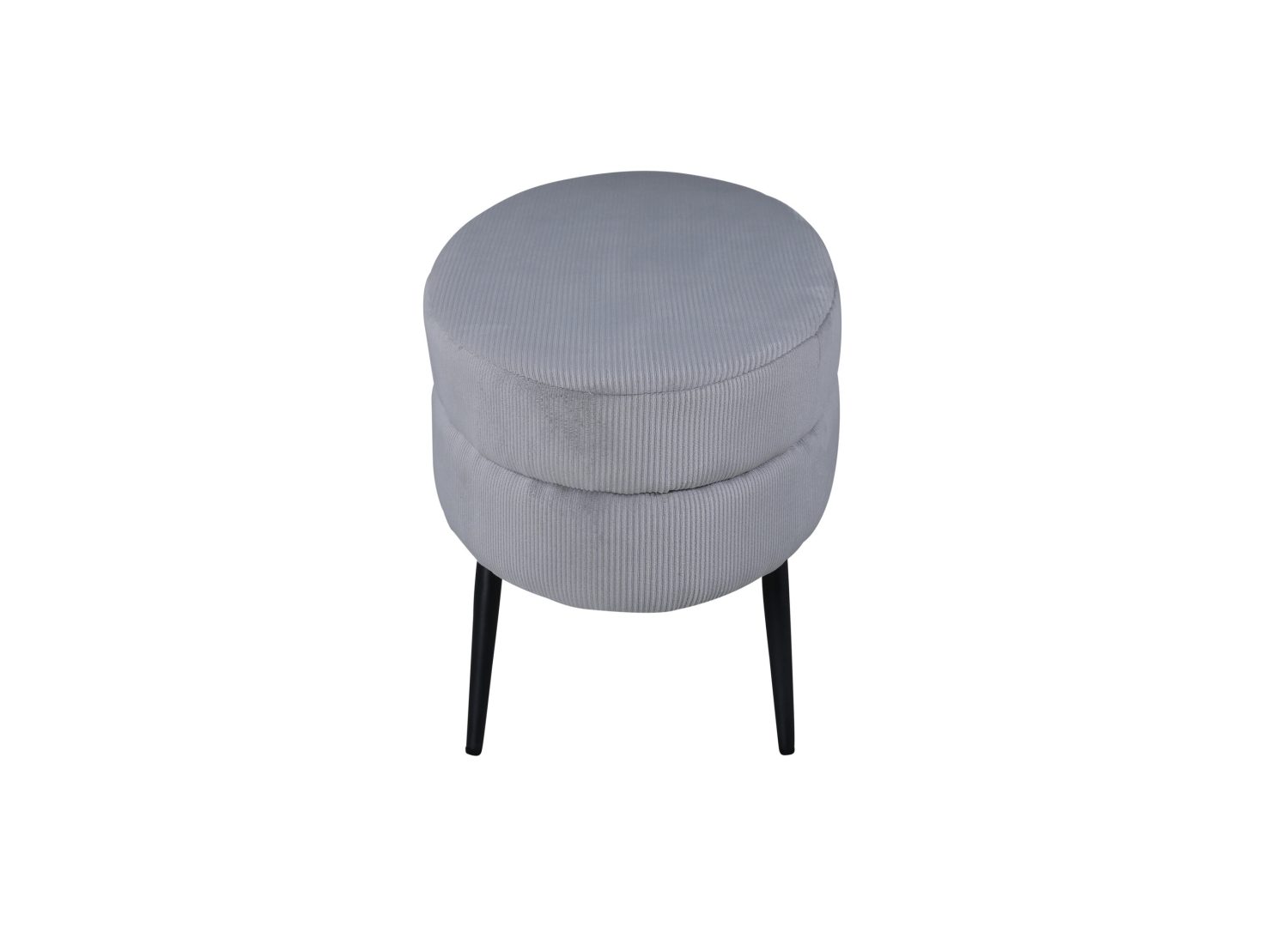 Détail du revêtement et des finitions du pouf Otto