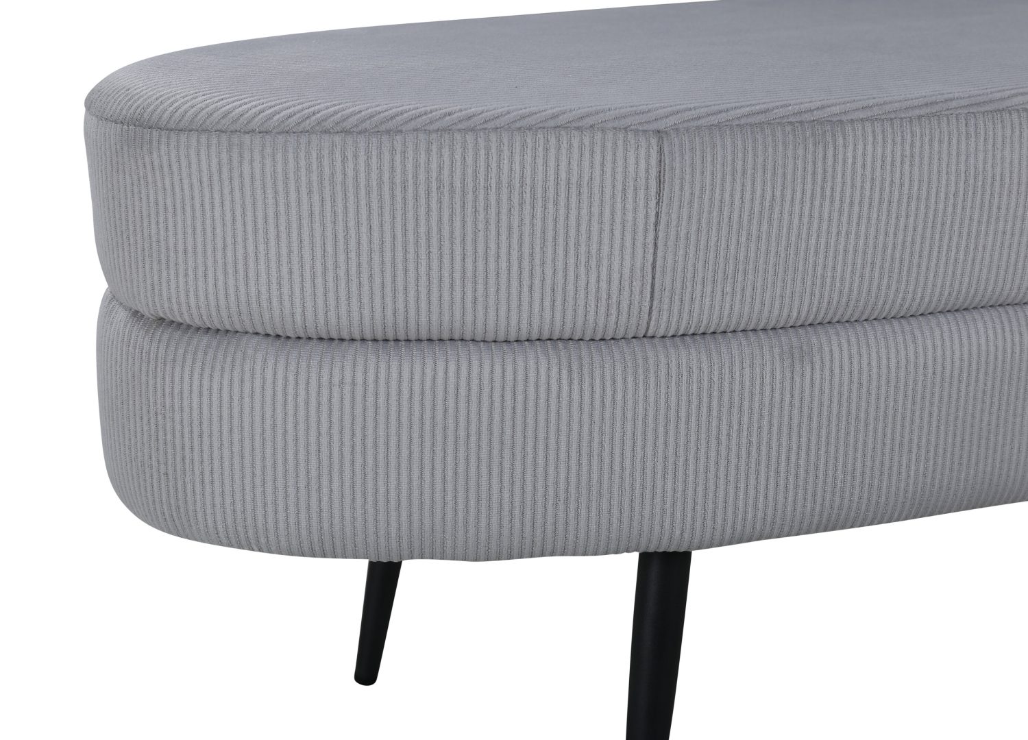Vue produit du pouf Otto gris
