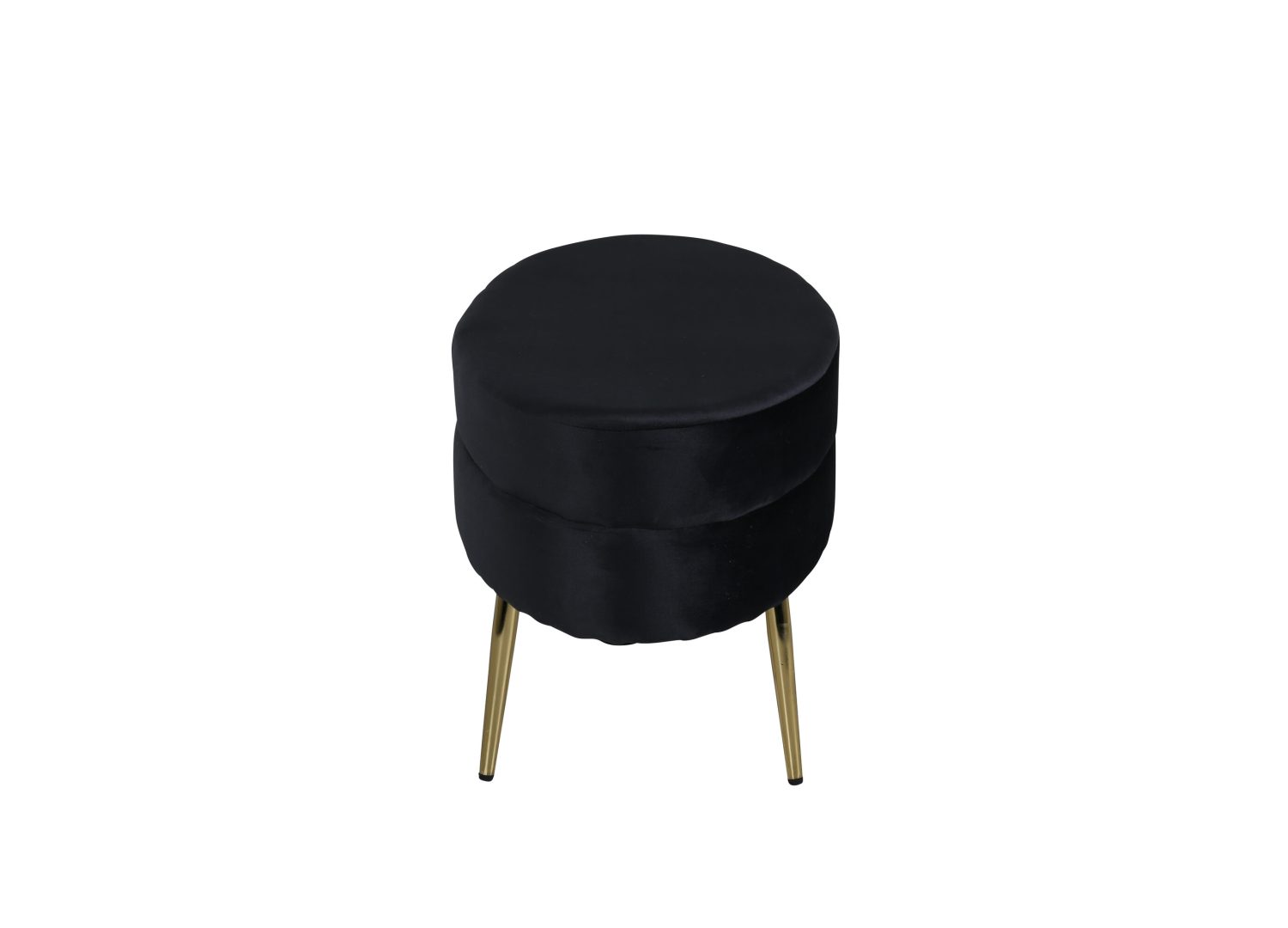 Détail du revêtement et des finitions du pouf Otto