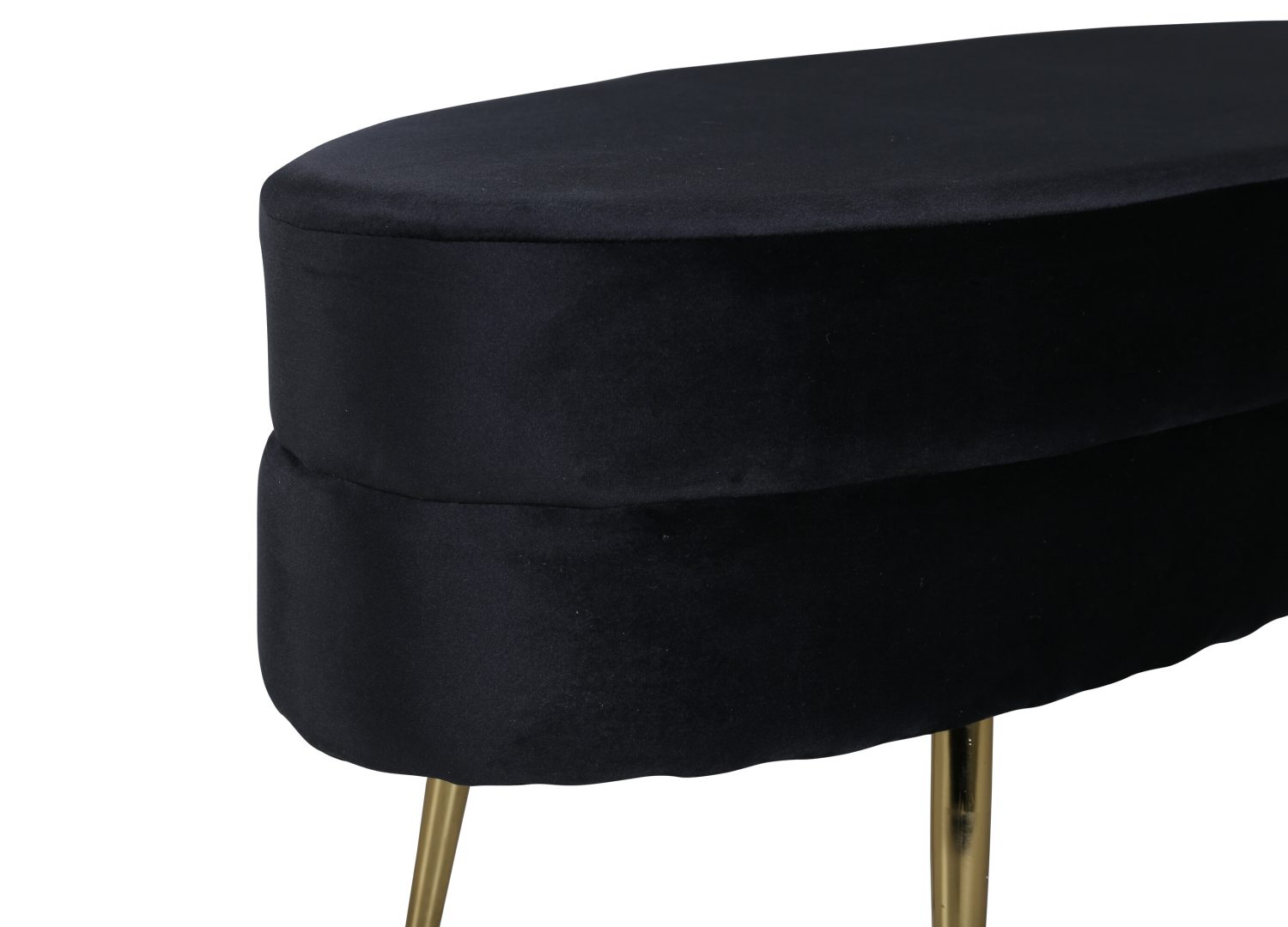 Vue produit du pouf Otto noir