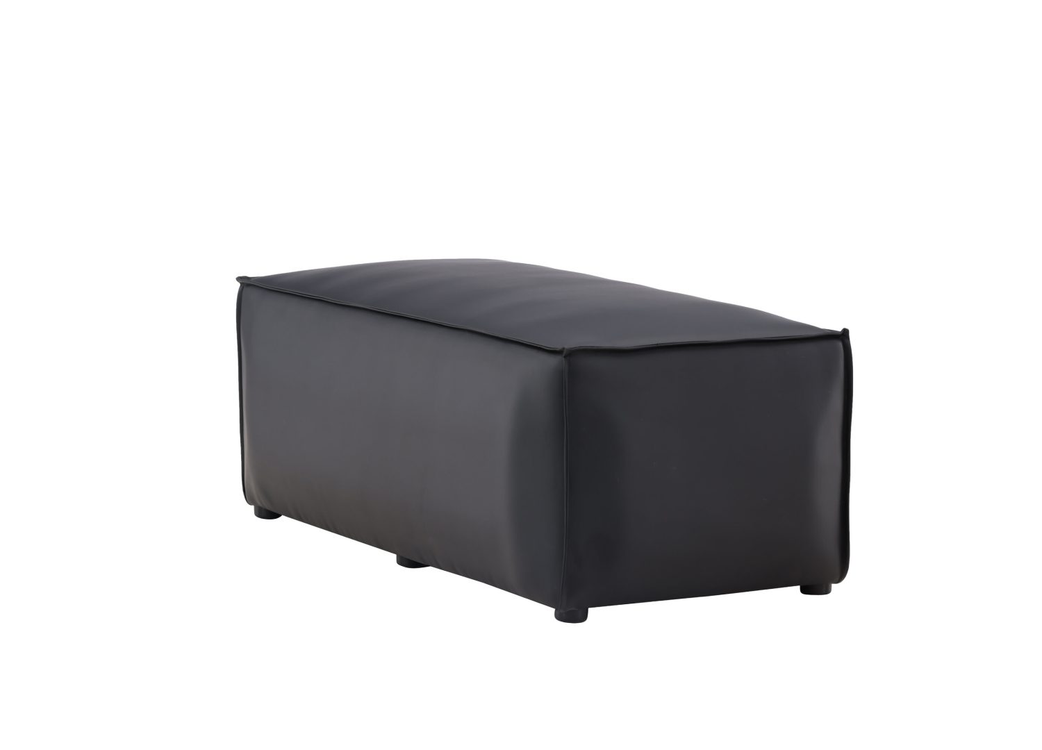 Détail du revêtement et des finitions du pouf Palermo