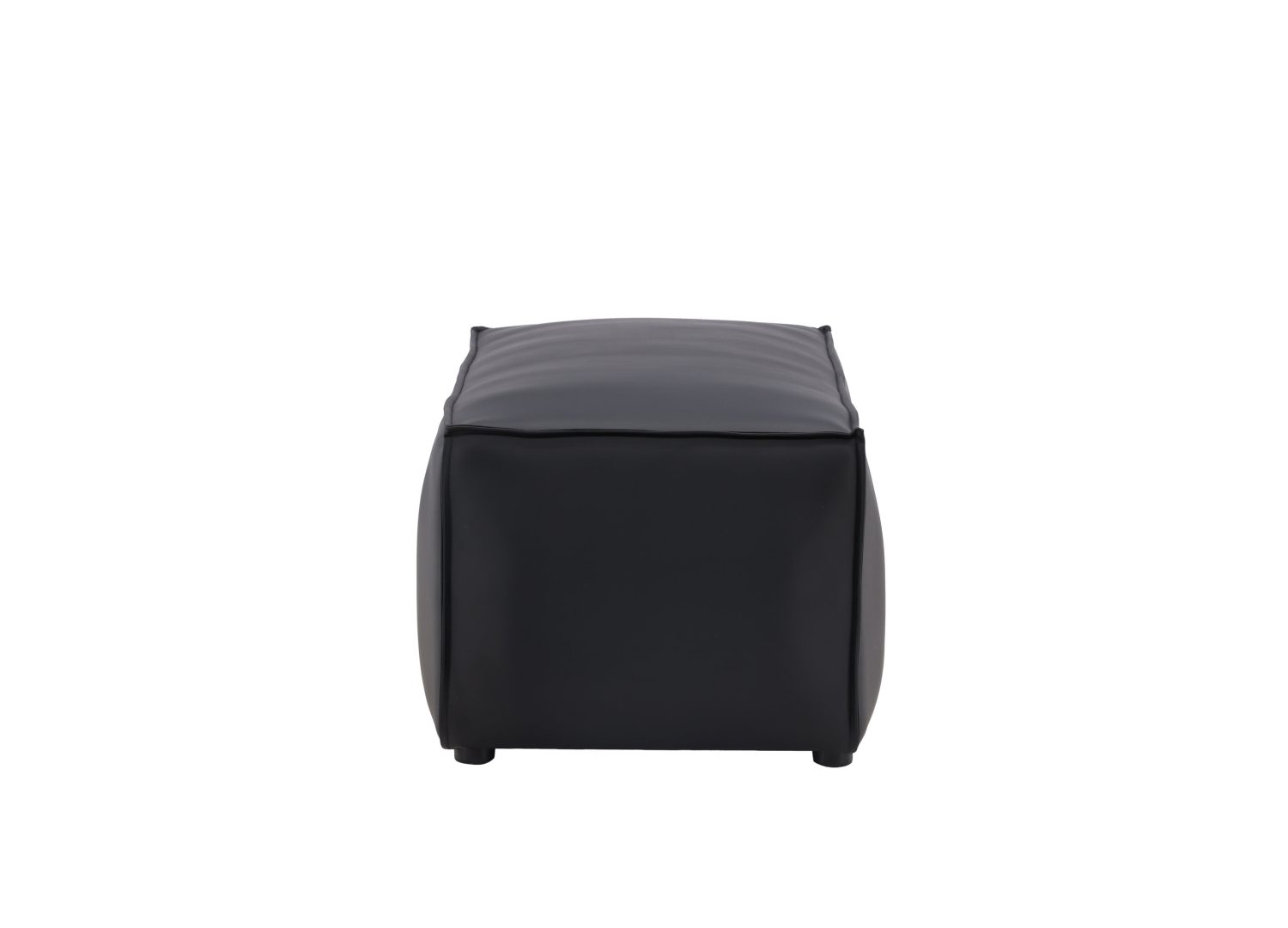 Vue produit du pouf Palermo noir