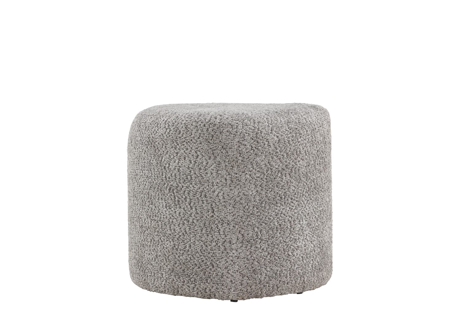 Vue détaillée du pouf Peg gris