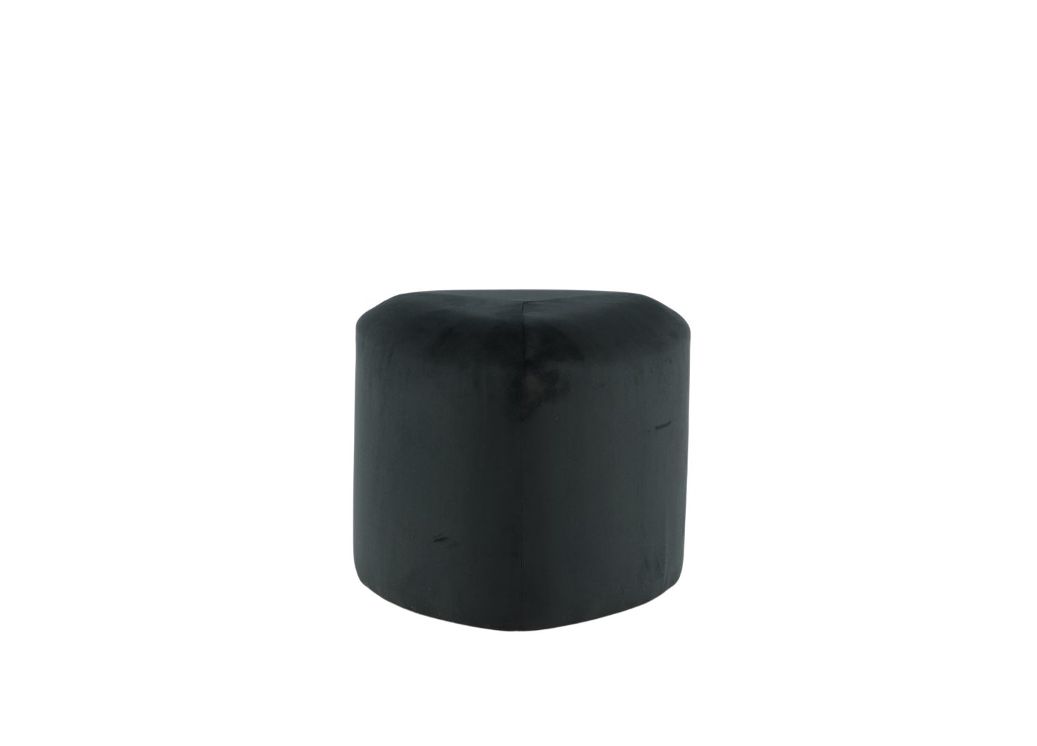 Vue détaillée du pouf Peg noir